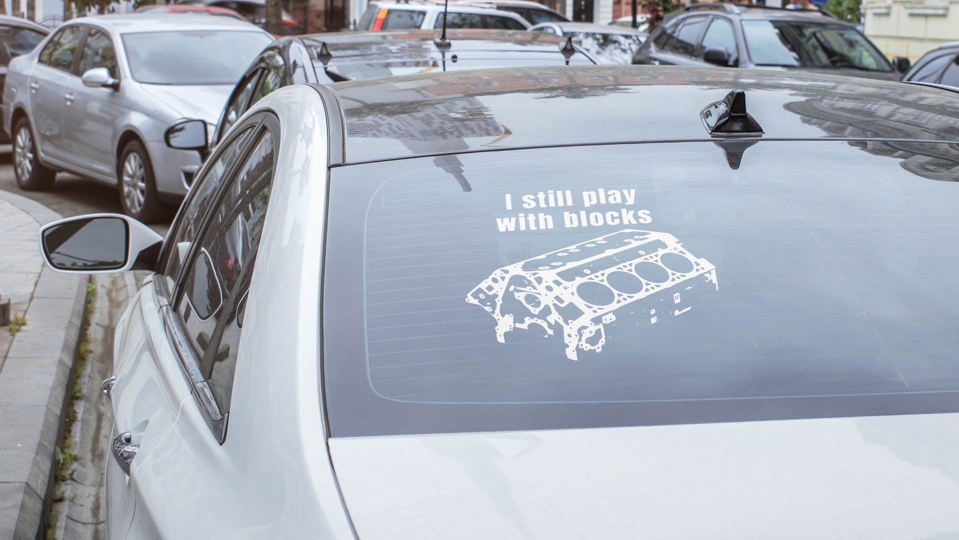 I still play with blocks Vinyl decal car decal car guy gift car lovers engine block mechanic gift Muscle Car Truck decal van decal Vinyl decals vinyl sticker Vinyl stickers window decal window sticker