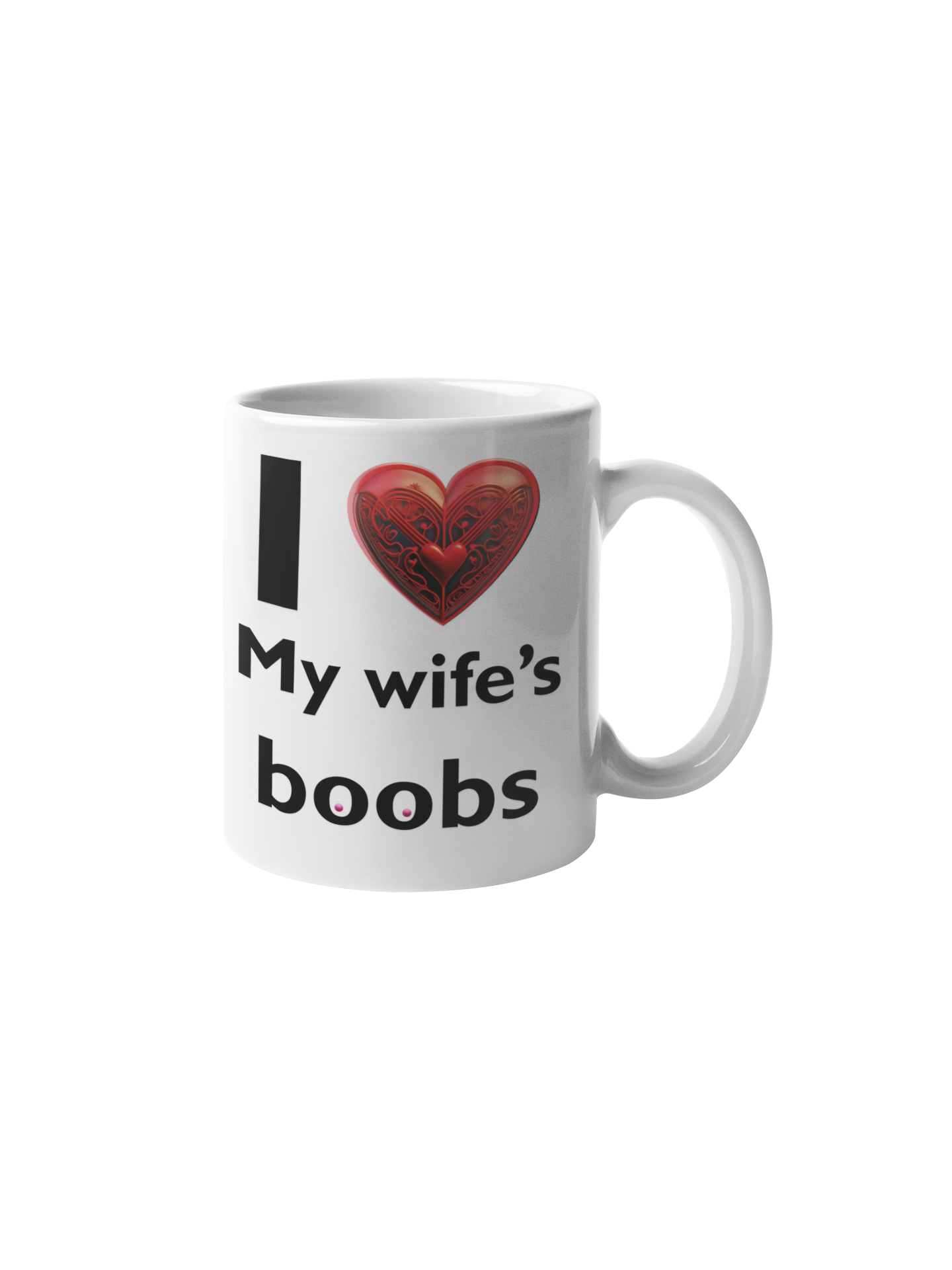 I love my wife's boobs - White glossy mug adult mug birthday gift boss gift Christmas gift co-worker gift coffee mug coworker gift custom mug dads day gift dishwasher safe mug fiance gift funny coffee mug funny mug gift for dad gift for grandpa gift for her gift for him gift for husband gift for mom gift for wife gift idea mug Unique gift