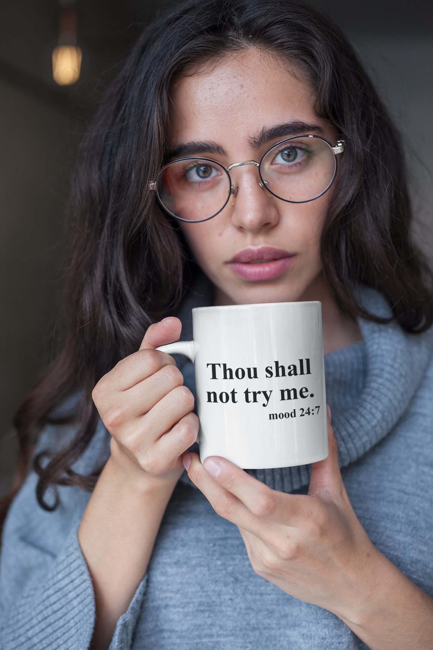 Thou shall not try me - Mug  11oz 15oz Family Friends Gift Present Funny Cute Coffee Tea Cup