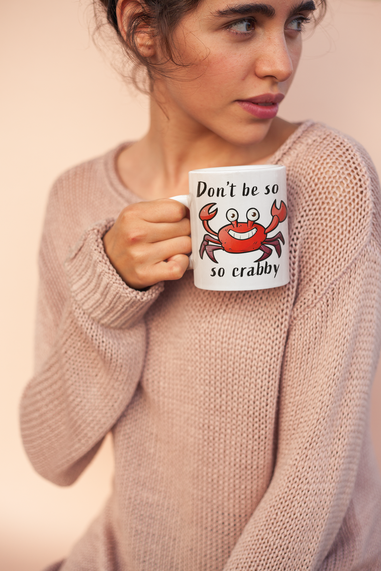 Don't be so crabby - White glossy mug adult adult mug birthday gift boyfriend gift Christmas gift co-worker gift coffee mug coworker gift crab crabby dads day gift fiance gift funny mug gift for boyfriend gift for dad gift for grandpa gift for her gift for him gift for husband gift for mom gift for sister gift for wife gift idea girlfriend gift Husband Gift moms gift mothers day gift school gift teacher gift Unique gift wife gift