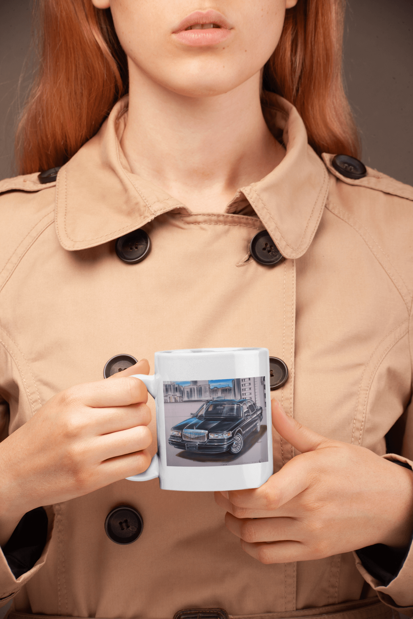 MSP town car - MaddK Studio- White glossy mug
