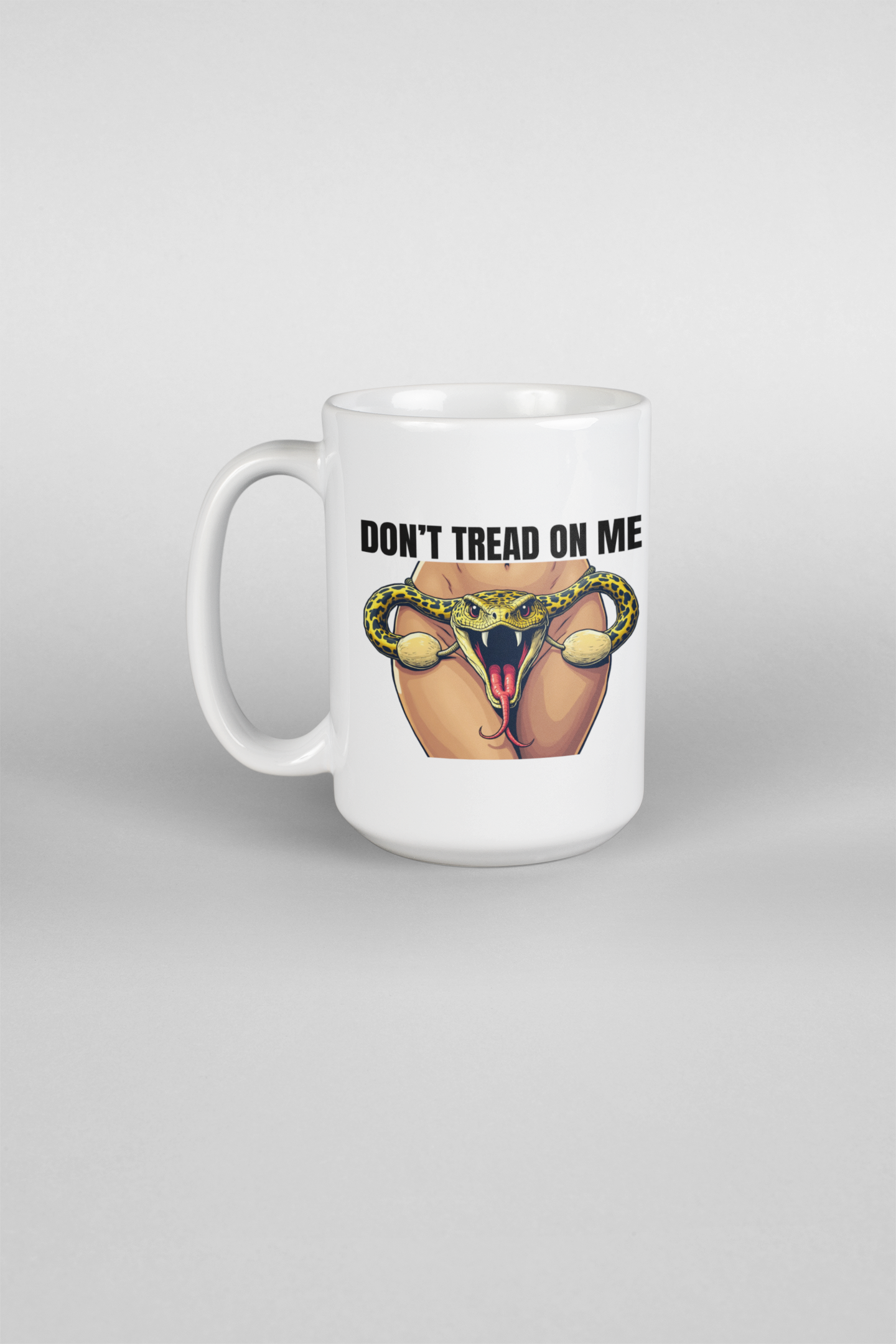 Don't tread on me (female) mug Coffee Time gift for dad Mocha My body my choice Roe v wade stocking stuffer Uterus