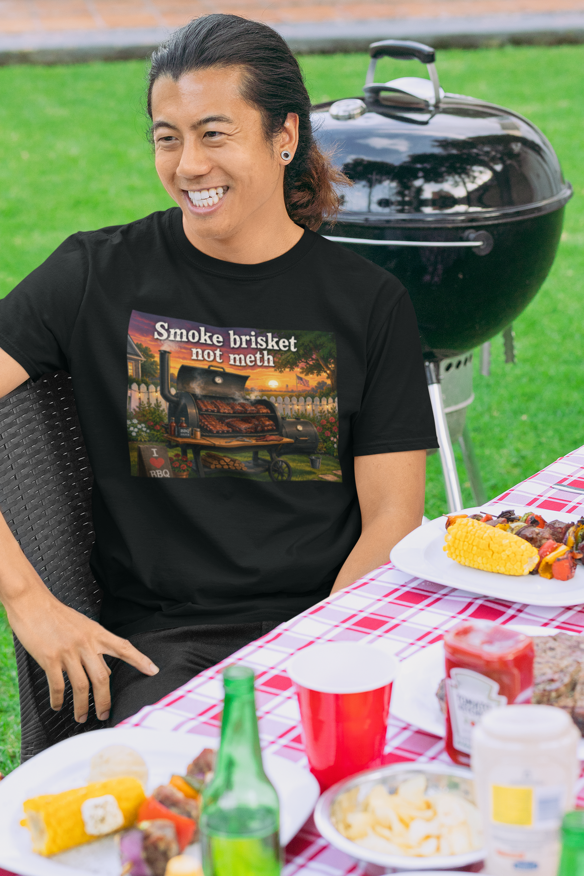 Smoke brisket not meth v2 unisex T-Shirt carnivore carnivore diet Carnivore WOE Christmas gift Fathers Day Shirt funny shirt gift for dad gift for grandpa gift for mom keto meat meat diet meat eater T-Shirt Unique gift