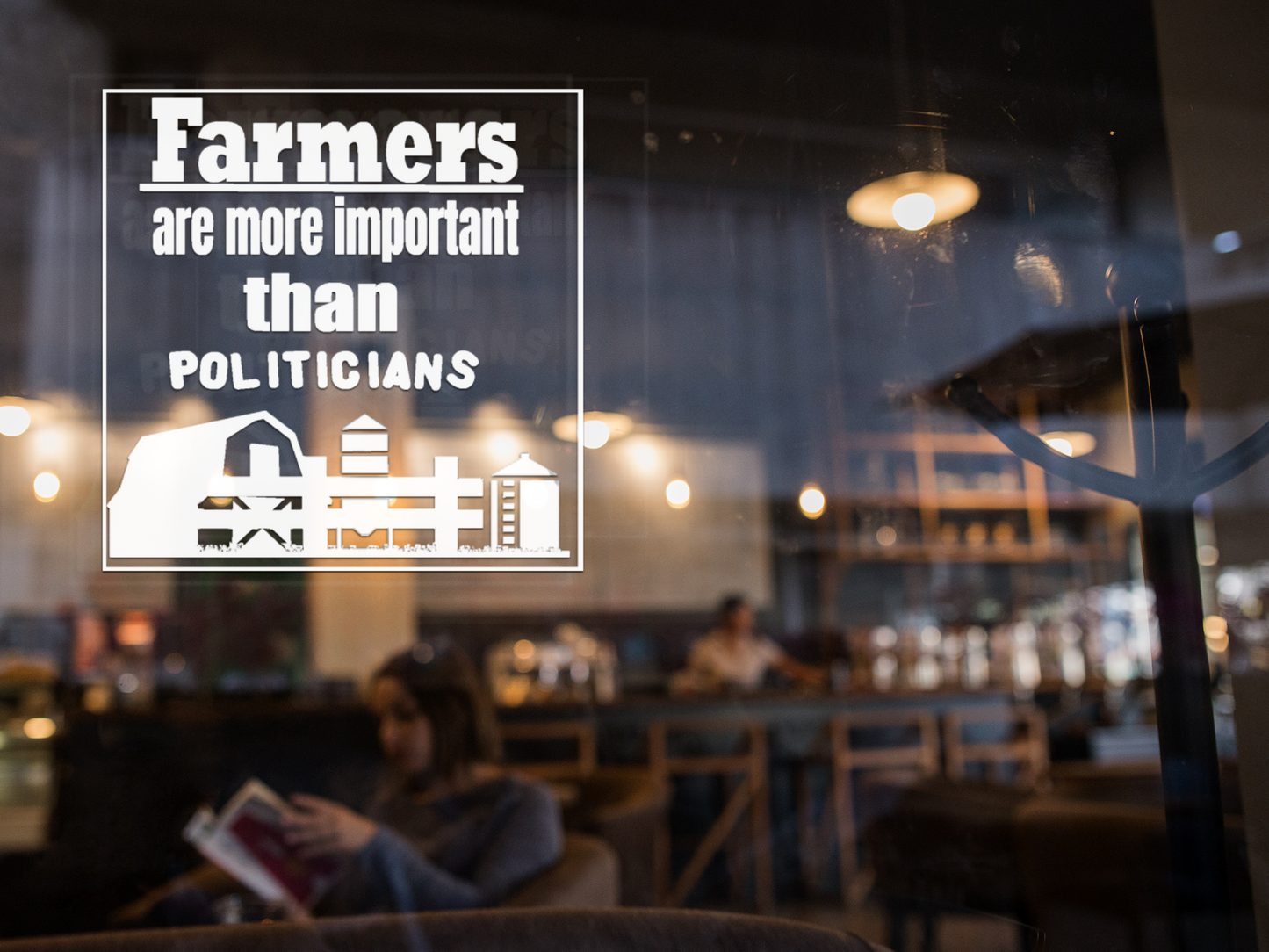 Farmers are more important than Politicians vinyl decal sticker boss gift car decor dads day gift gift for dad gift for grandpa gift for her gift for him gift for husband gift for mom gift for sister gift for wife moms gift Unique gift Vinyl Vinyl decals vinyl sticker Vinyl stickers window decal window sticker