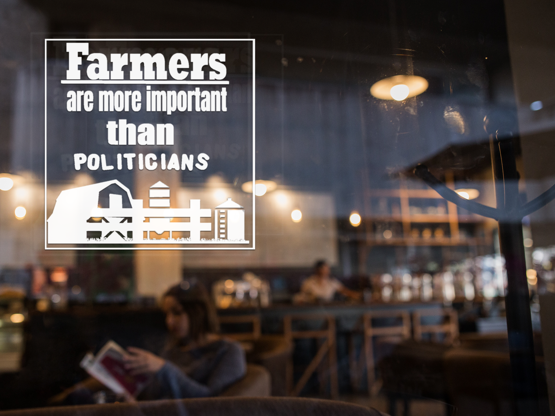 Farmers are more important than Politicians vinyl decal sticker All boss gift car decor dads day gift FB gift for dad gift for grandpa gift for her gift for him gift for husband gift for mom gift for sister gift for wife moms gift Unique gift Vinyl Vinyl decals vinyl sticker Vinyl stickers window decal window sticker