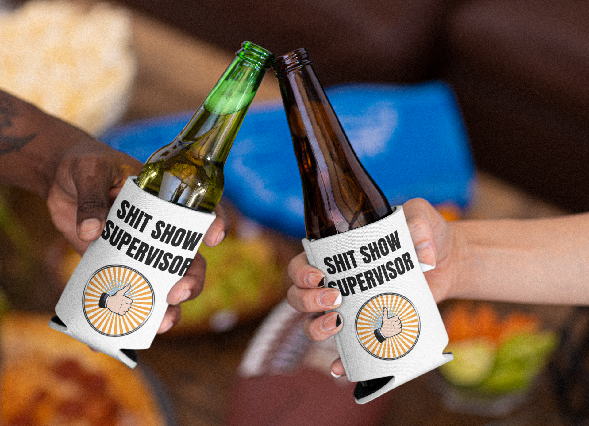 Shit show supervisor Can / bottle Coozie bottle cooler can cooler Christmas gift dads day gift gift for dad gift for grandpa gift for her gift for him gift for mom gift for sister gift for wife Koozie moms gift Unique gift