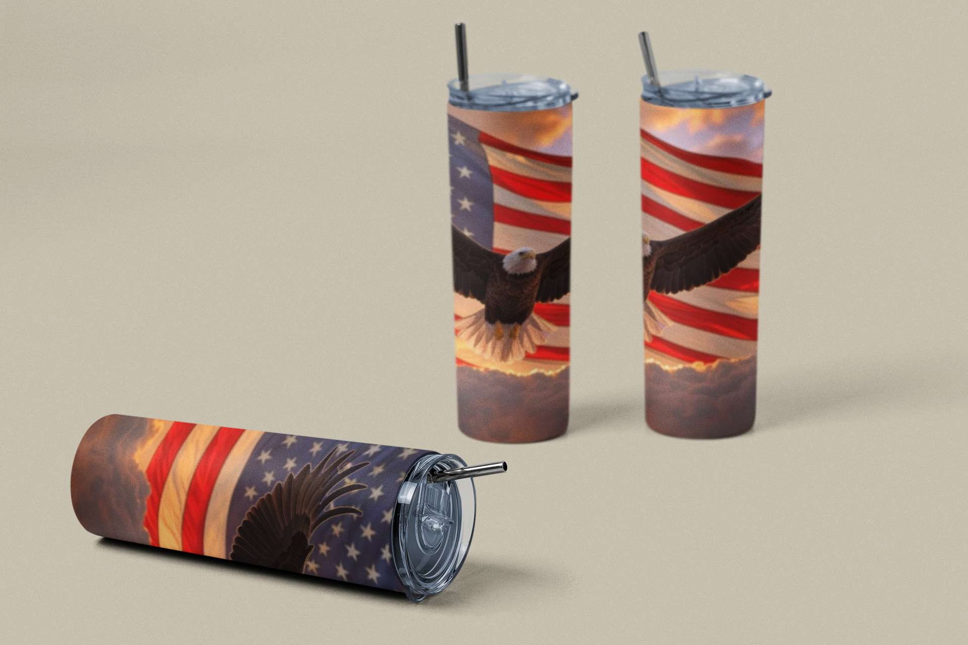 Patriotic American Eagle 20 ounce tumbler 4th of july All America Eagle FB freedom liberty Murica