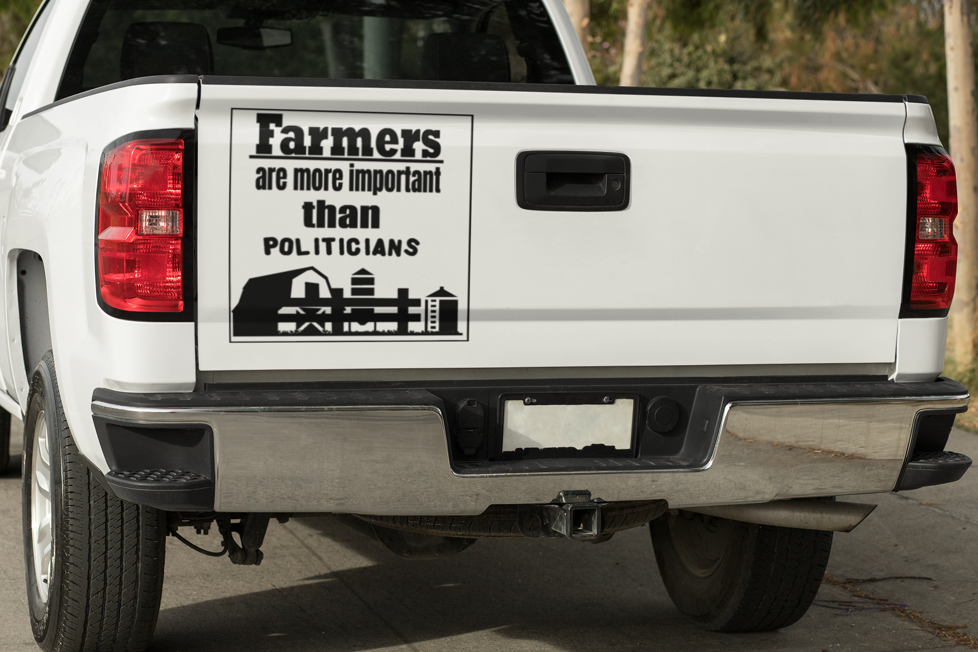 Farmers are more important than Politicians vinyl decal sticker All boss gift car decor dads day gift FB gift for dad gift for grandpa gift for her gift for him gift for husband gift for mom gift for sister gift for wife moms gift Unique gift Vinyl Vinyl decals vinyl sticker Vinyl stickers window decal window sticker