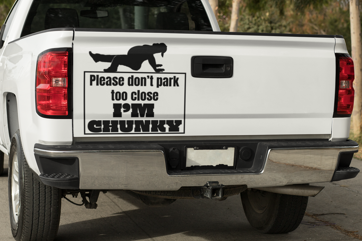 Don't park too close, I'm chunky Vinyl decal male boss gift car decor dads day gift gift for dad gift for grandpa gift for her gift for him gift for husband gift for mom gift for sister gift for wife moms gift Unique gift Vinyl Vinyl decals vinyl sticker Vinyl stickers window decal window sticker