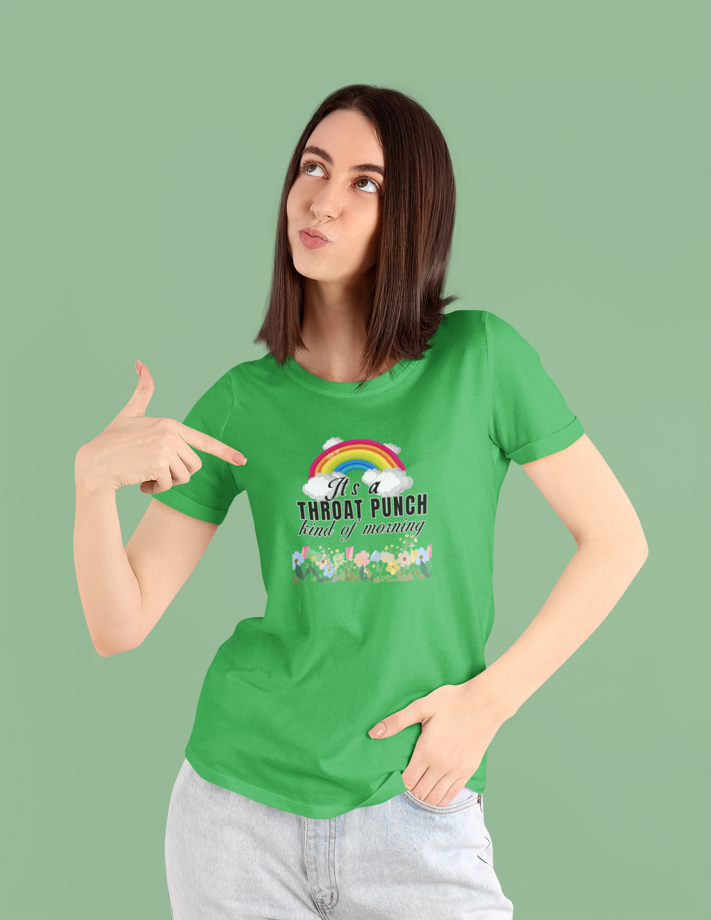 It's a throat punch kind of morning unisex T-Shirt All Christmas gift funny shirt gift for grandpa gift for mom gift for wife raunchy T-Shirt Unique gift