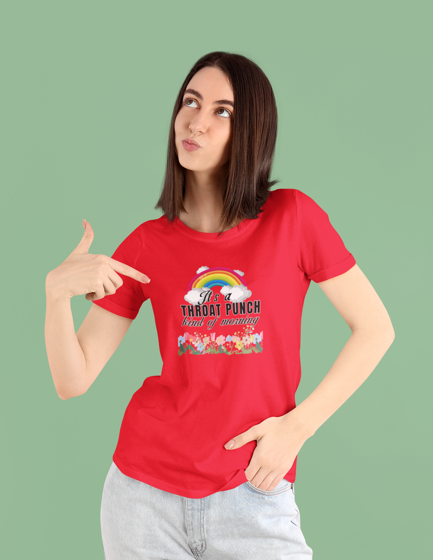 It's a throat punch kind of morning unisex T-Shirt All Christmas gift funny shirt gift for grandpa gift for mom gift for wife raunchy T-Shirt Unique gift