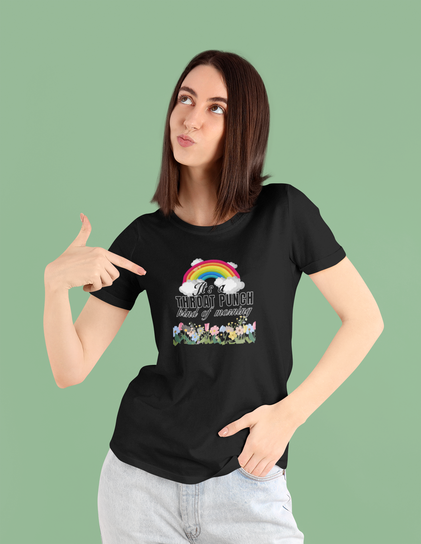 It's a throat punch kind of morning unisex T-Shirt All Christmas gift funny shirt gift for grandpa gift for mom gift for wife raunchy T-Shirt Unique gift