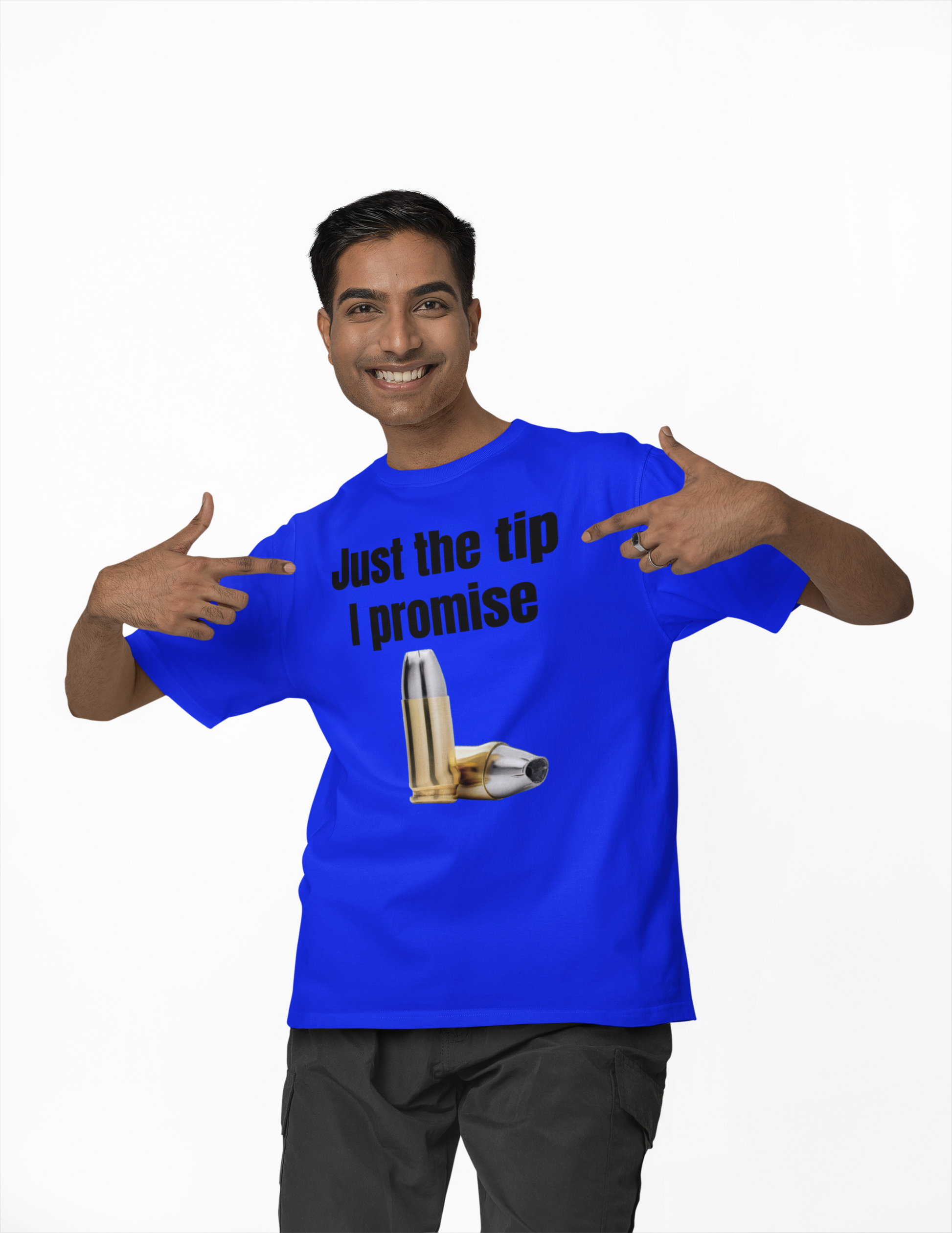 Just the tip I promise unisex T-Shirt boss gift bullet Christmas gift Fathers Day Shirt funny shirt gift for dad gift for grandpa gift for him gun moms gift Mothers Day shirt T-Shirt Unique gift