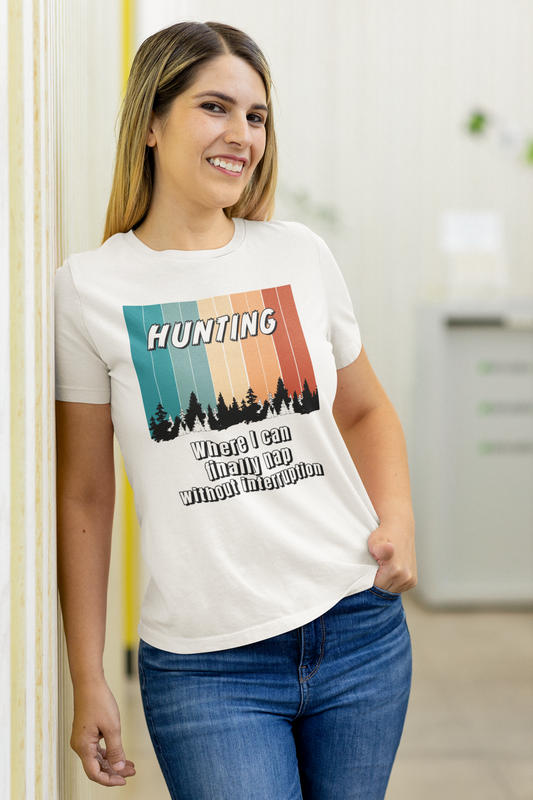 Hunting, where I can finally nap without interruption unisex T-Shirt All archery bird hunting Christmas gift dads day gift deer hunter FB gift for dad gift for grandpa gift for him hunting moms gift muzzle loader Shotgun Unique gift