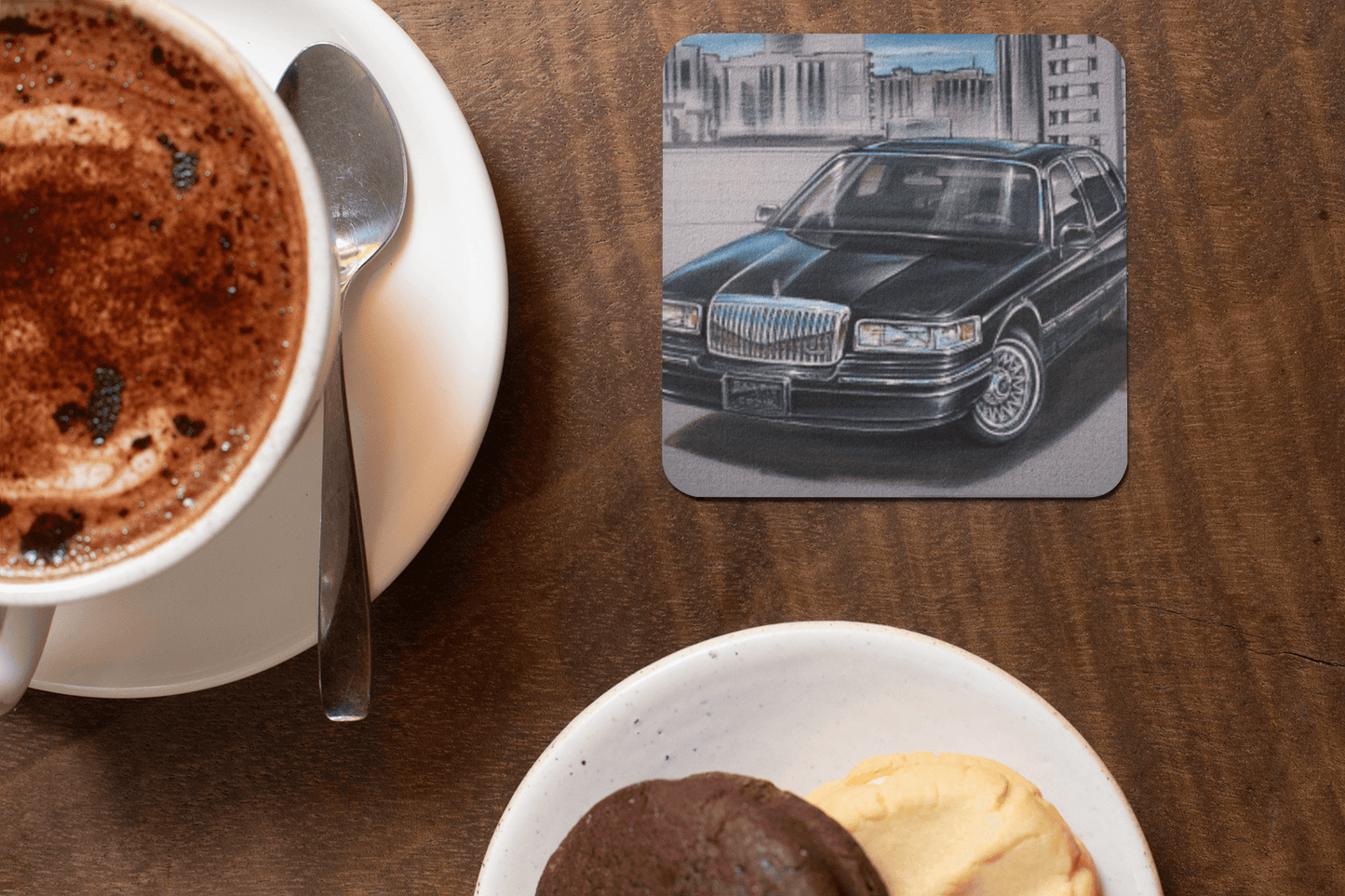 MSP town car - MaddK Studio - Drink coaster