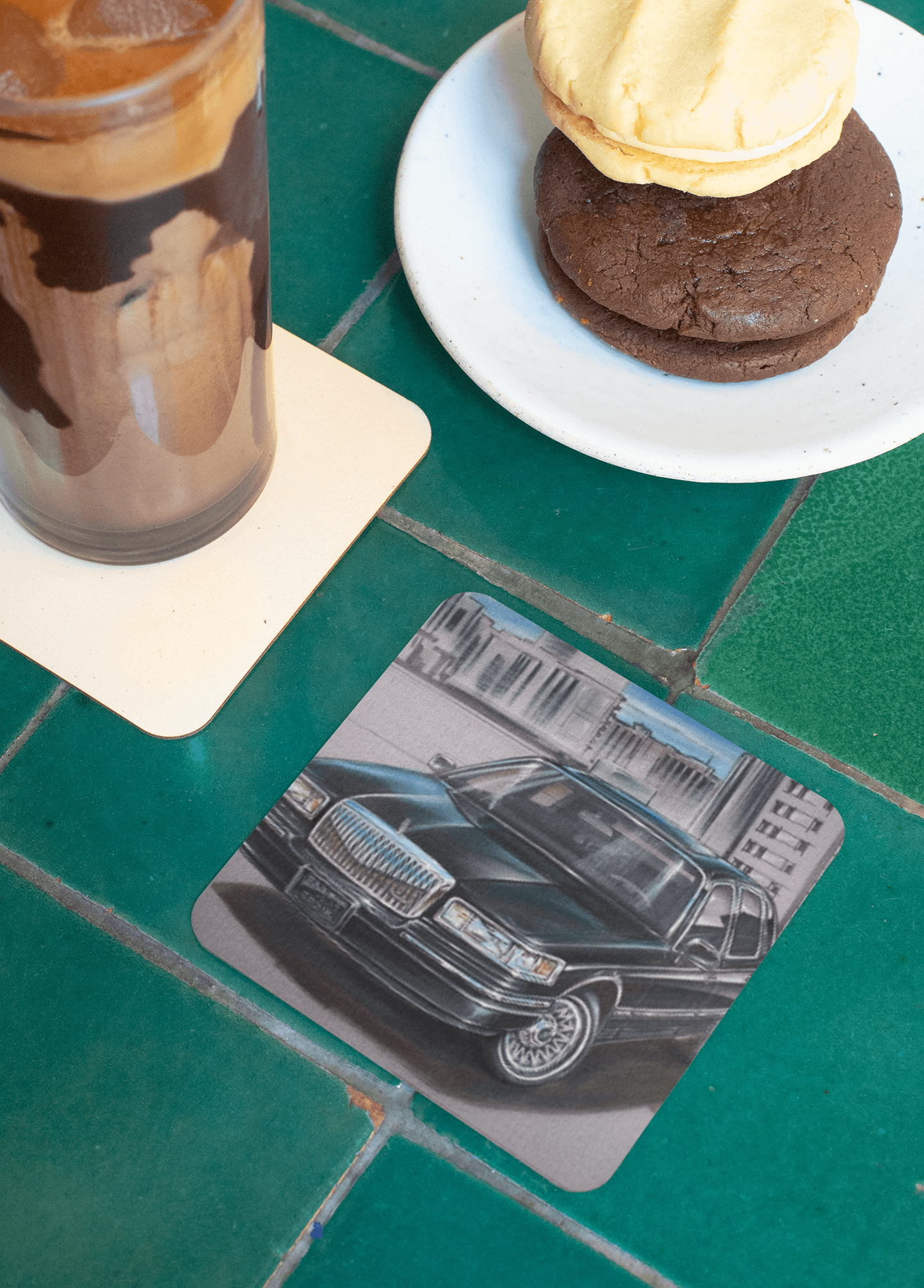 MSP town car - MaddK Studio - Drink coaster