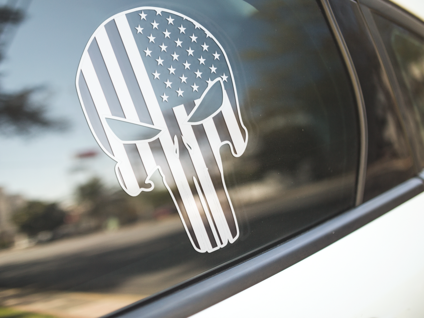 US Flag Skull - Vinyl decal