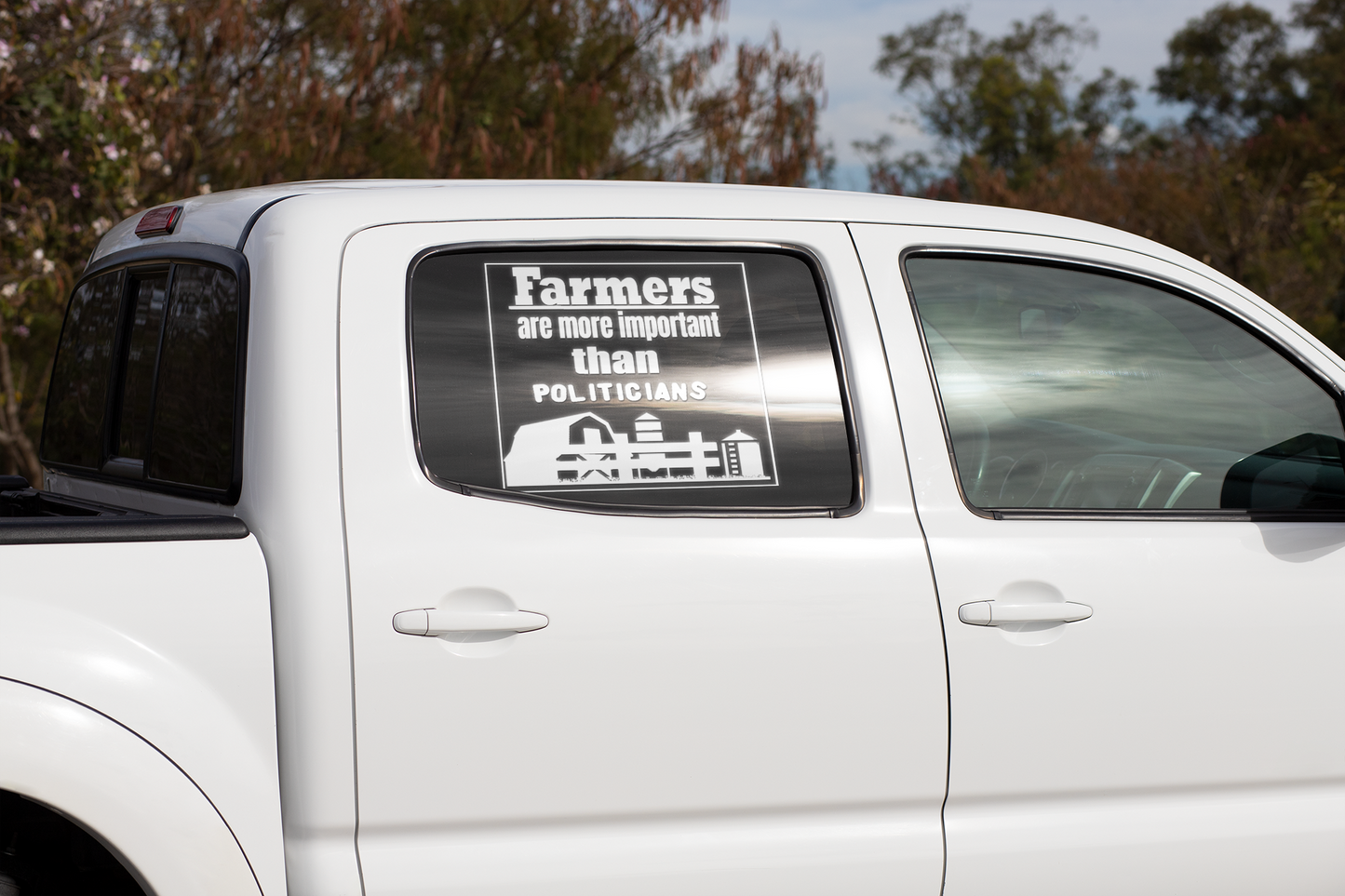 Farmers are more important than Politicians vinyl decal sticker boss gift car decor dads day gift gift for dad gift for grandpa gift for her gift for him gift for husband gift for mom gift for sister gift for wife moms gift Unique gift Vinyl Vinyl decals vinyl sticker Vinyl stickers window decal window sticker