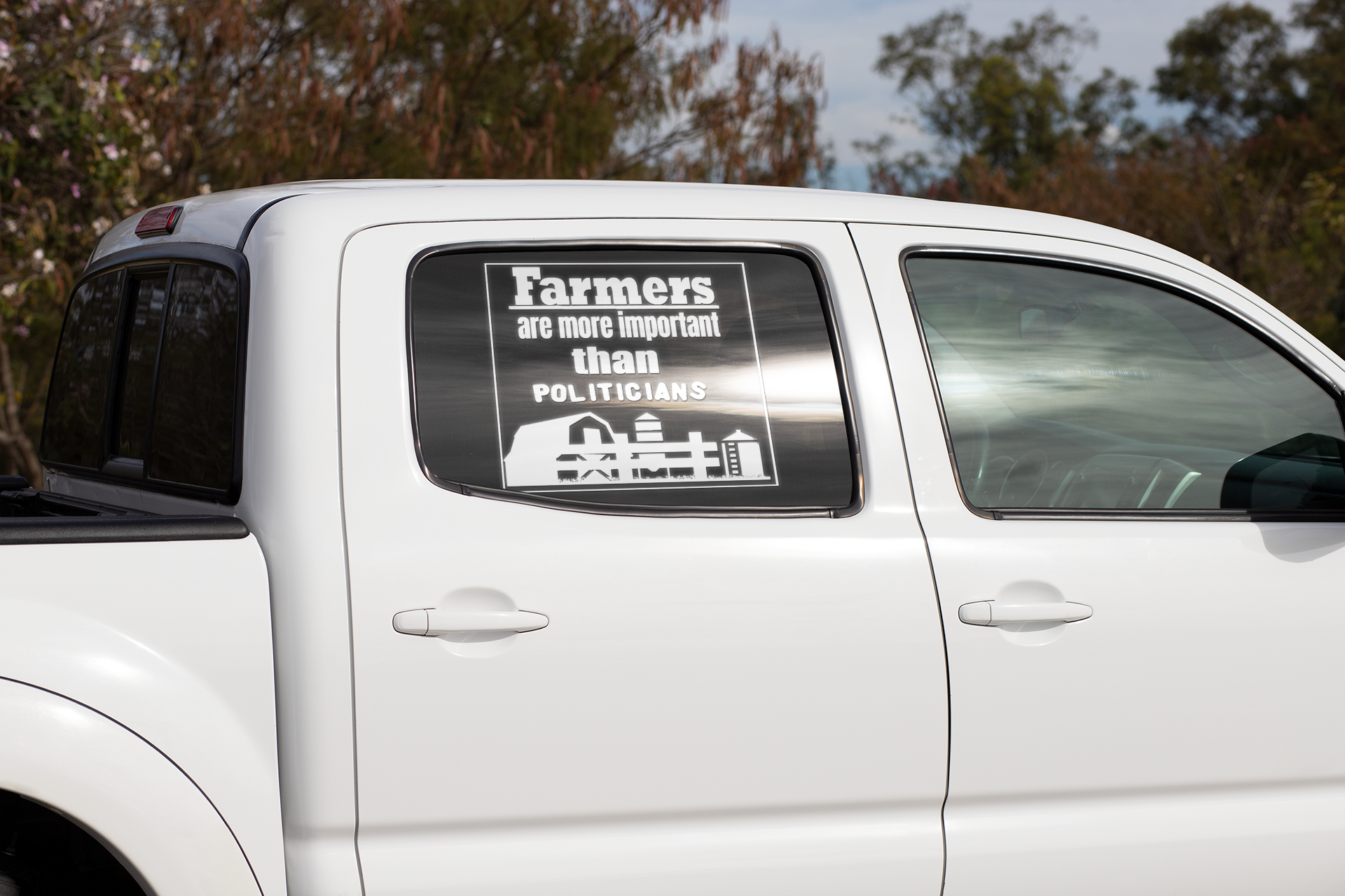 Farmers are more important than Politicians vinyl decal sticker All boss gift car decor dads day gift FB gift for dad gift for grandpa gift for her gift for him gift for husband gift for mom gift for sister gift for wife moms gift Unique gift Vinyl Vinyl decals vinyl sticker Vinyl stickers window decal window sticker