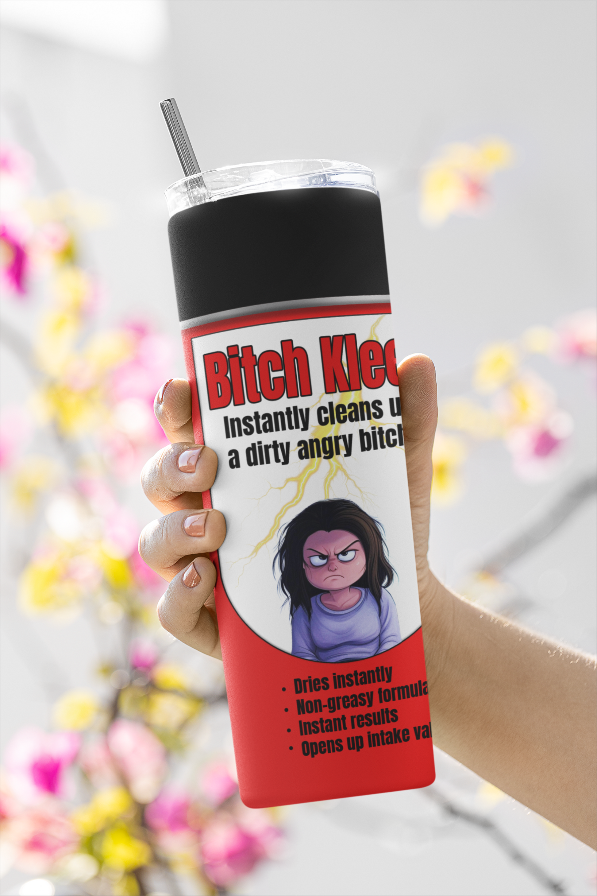 Bitch Kleen 20 ounce stainless steel tumbler All coworker gift FB funny Funny Gifts funny mothers day gift for her Gift For Her Him mothers day gift stocking stuffer