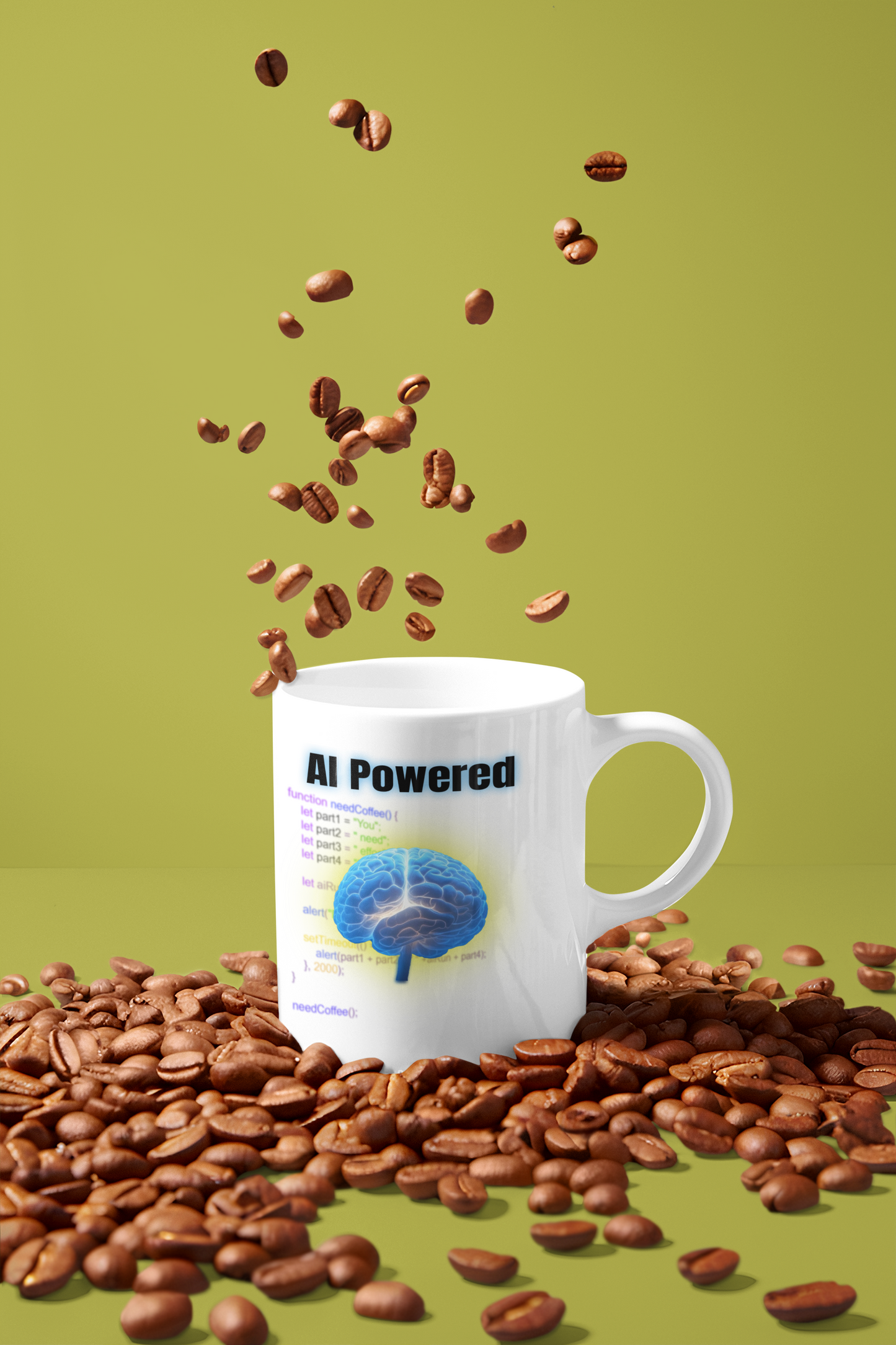 A.I. Powered mug AI All Artificial Ingelligence BlueSky Coffee Time dad dad jokes dads day dads day gift fathers day FB Funny Sarcastic Mug gift for dad Mocha stocking stuffer