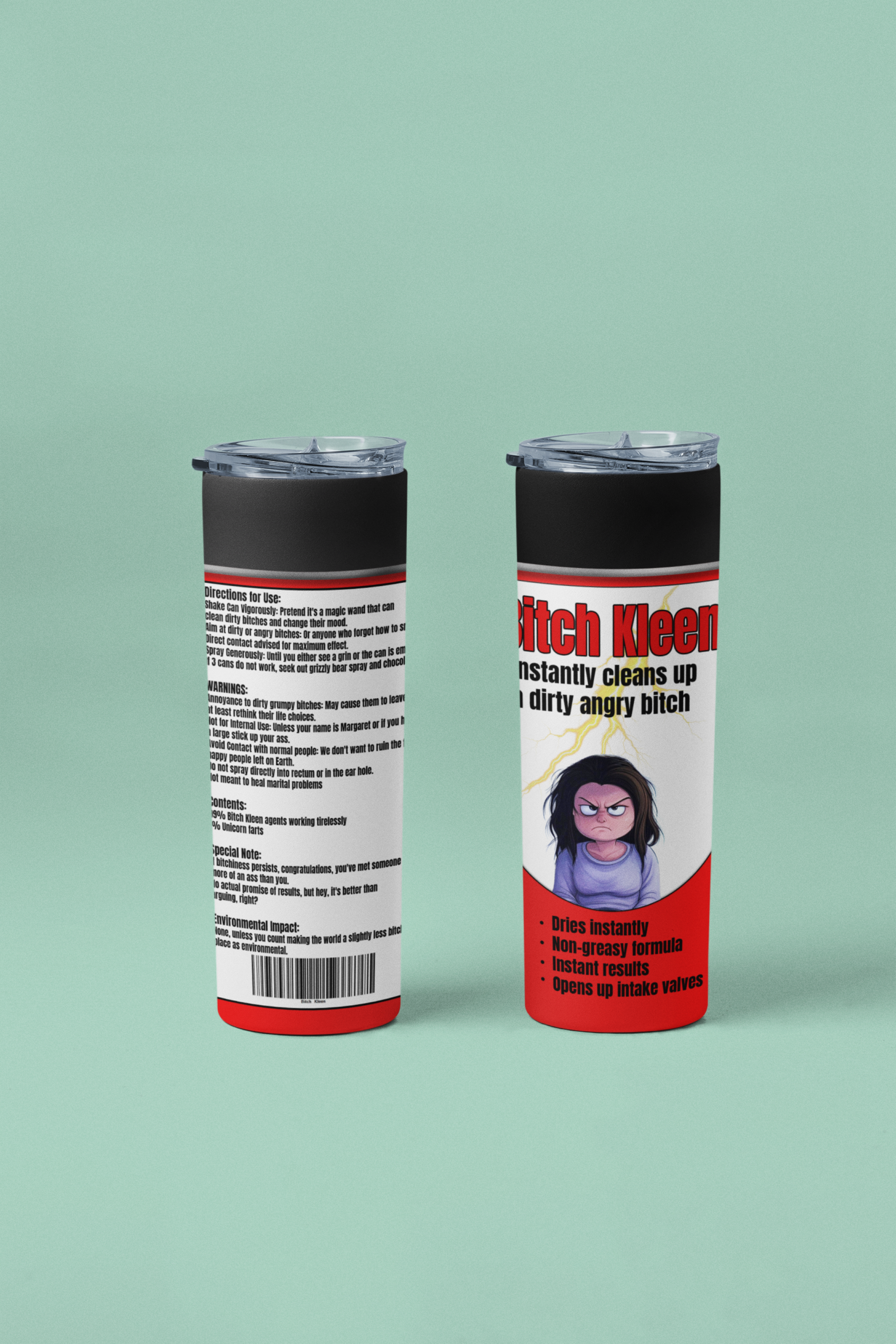 Bitch Kleen 20 ounce stainless steel tumbler All coworker gift FB funny Funny Gifts funny mothers day gift for her Gift For Her Him mothers day gift stocking stuffer