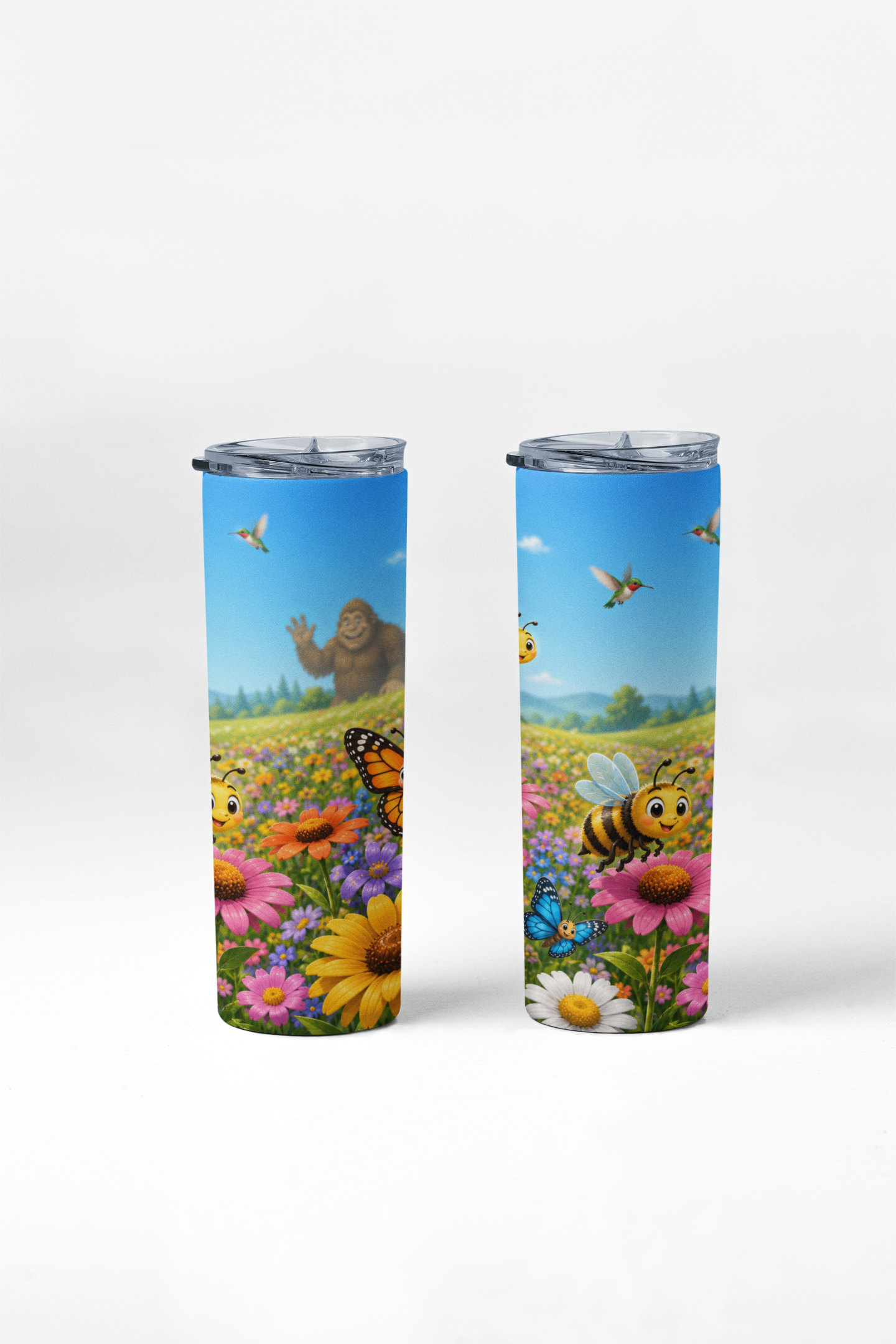 Blissfully happy-  20 ounce stainless steel tumbler