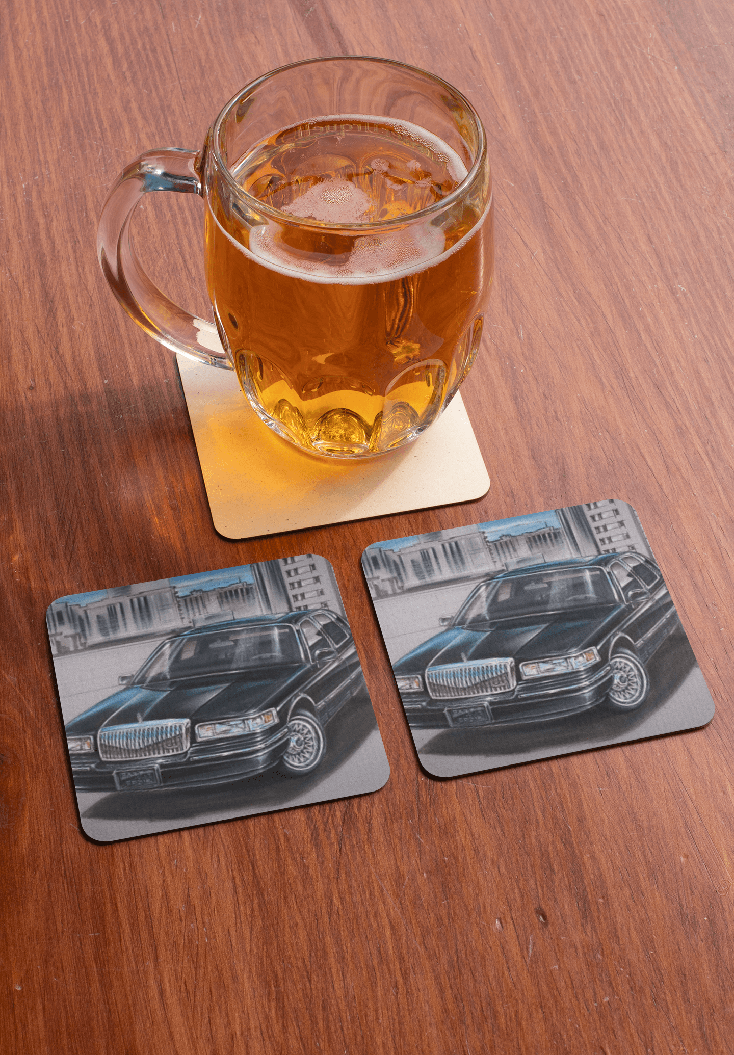 MSP town car - MaddK Studio - Drink coaster