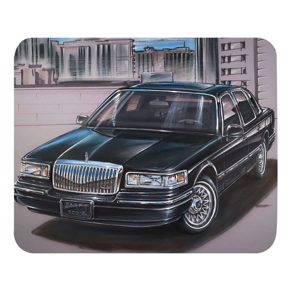 MSP Town Car- MaddK Studio - Mouse pad American Made american muscle Big Body classic american car crown vic crown victoria ford panther grand marquis LImo Life Lincoln Car Lincoln TOwn Car luxury cruiser MaddK made in USA Panther Panther Mafia Panther Mobile panther platform ride like royalty town car V 8 Power V8 Vintage Car