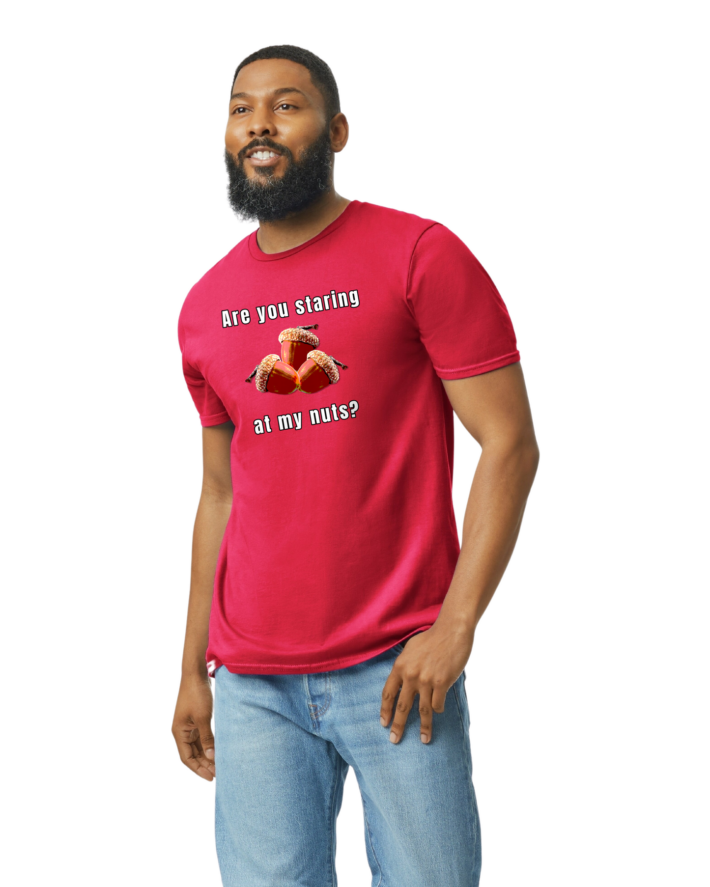 Are you staring at my nuts? unisex T-Shirt balls balls meme ballsack ballsax Christmas gift dads day gift gift for dad gift for grandpa gift for him moms gift Nuts play on words Unique gift