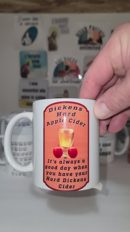 Dickens Hard Apple Cider   11 ounce mug  - sold as is
