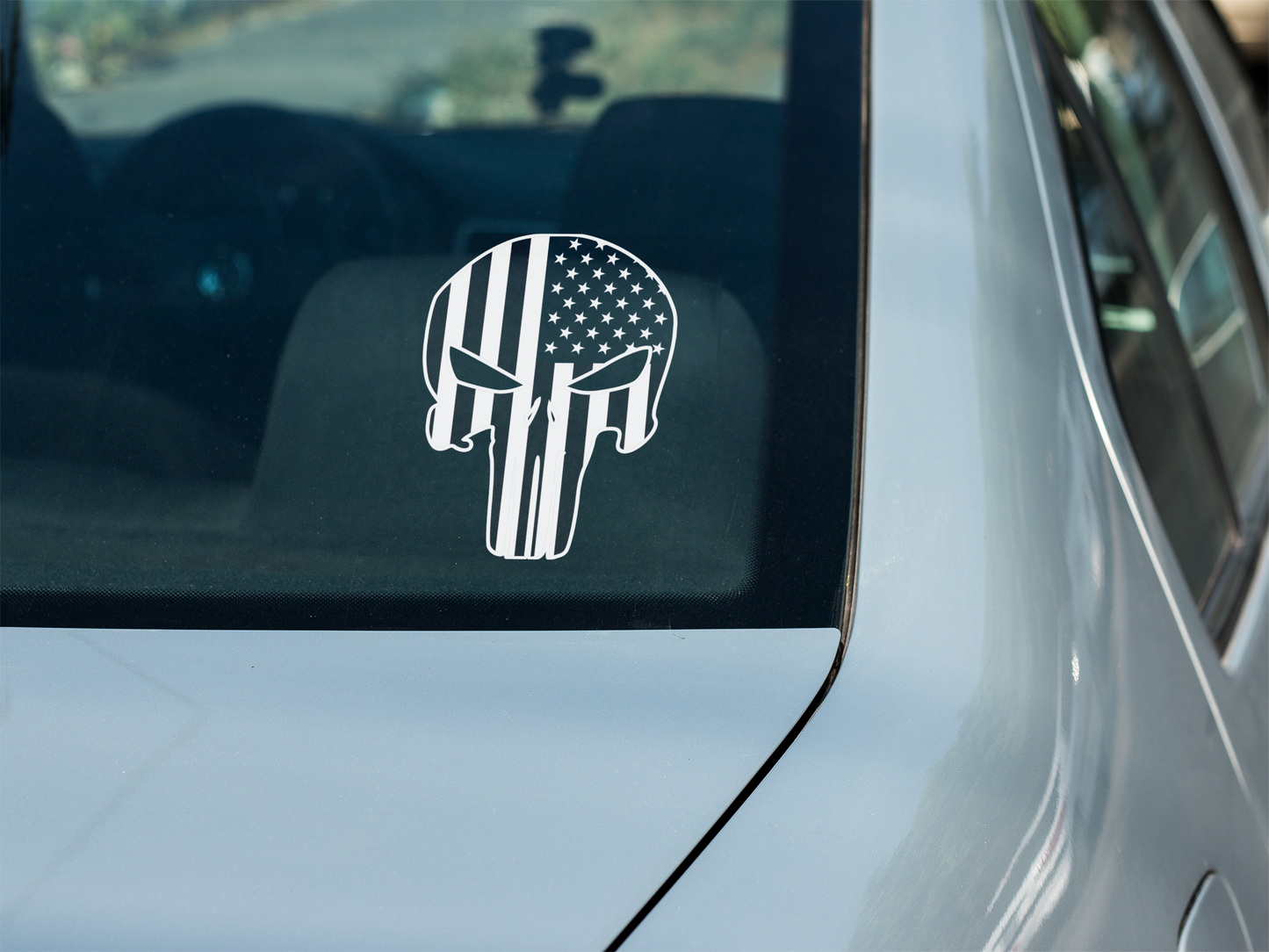 US Flag Skull - Vinyl sticker