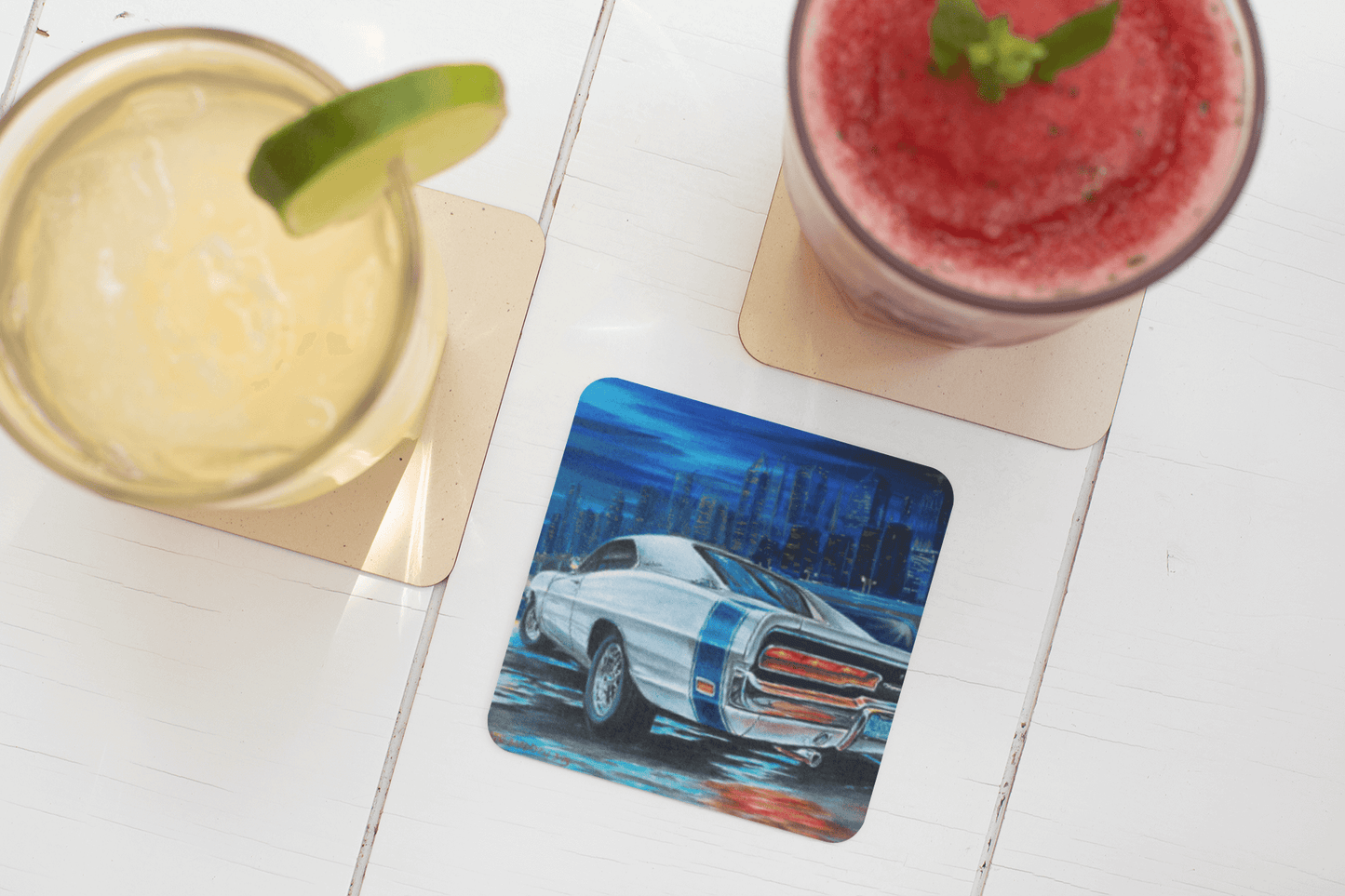The King of Muscle Cars - MaddK Studio - Drink coaster