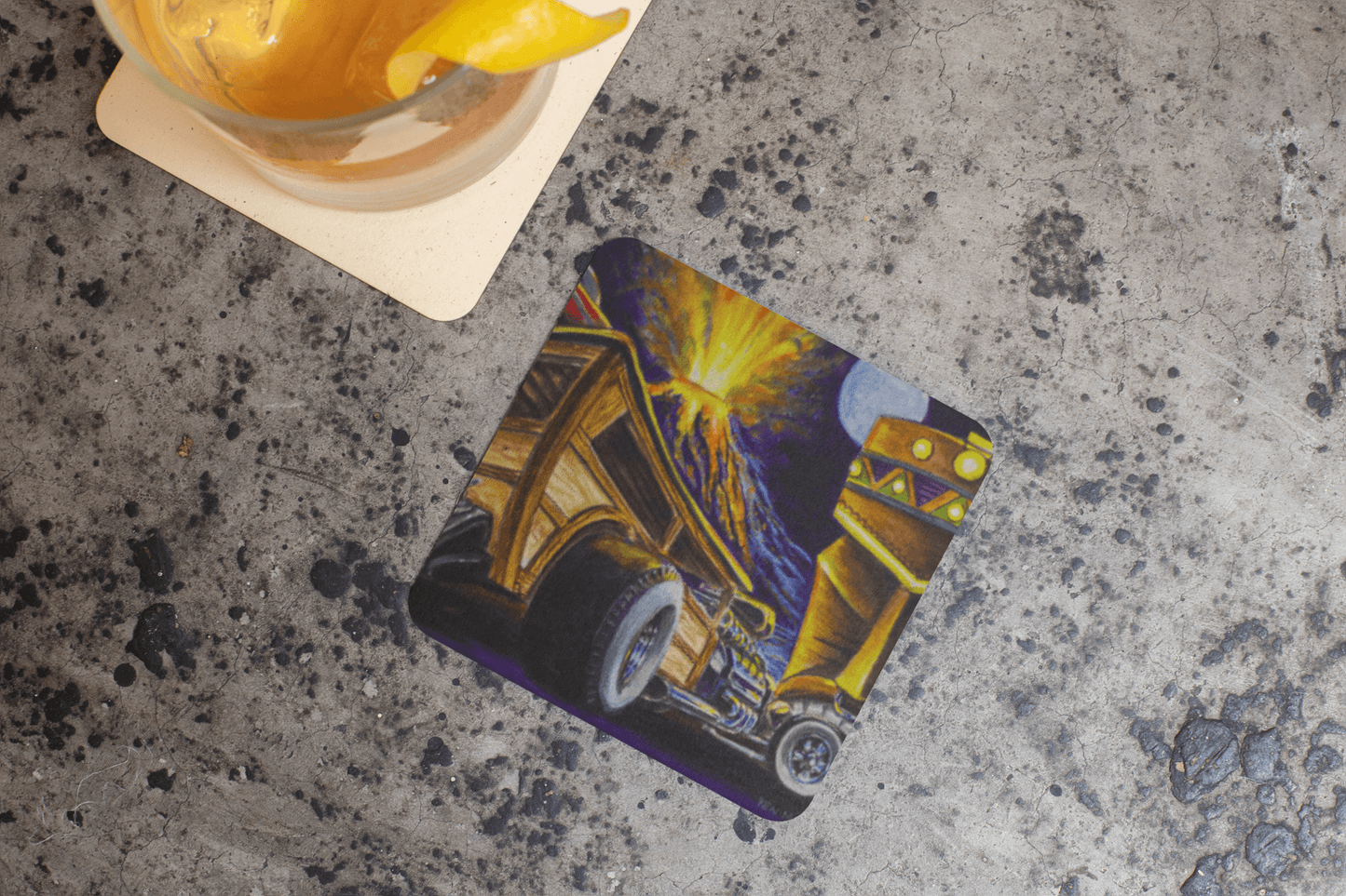 Surf Woody - MaddK Studio - Drink coaster