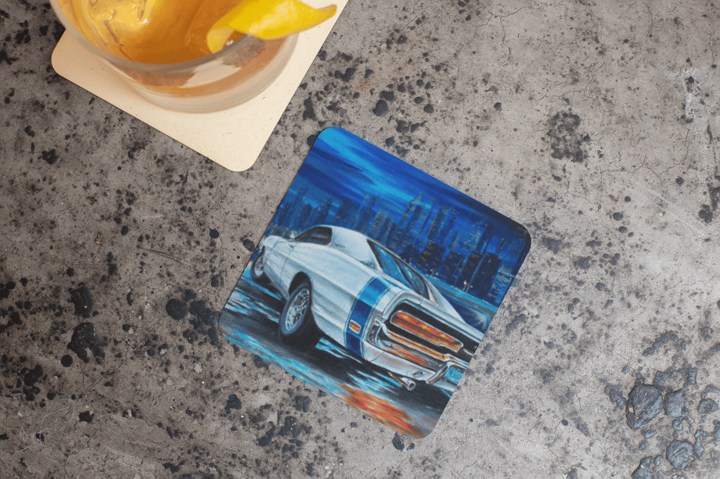 The King of Muscle Cars - MaddK Studio - Drink coaster