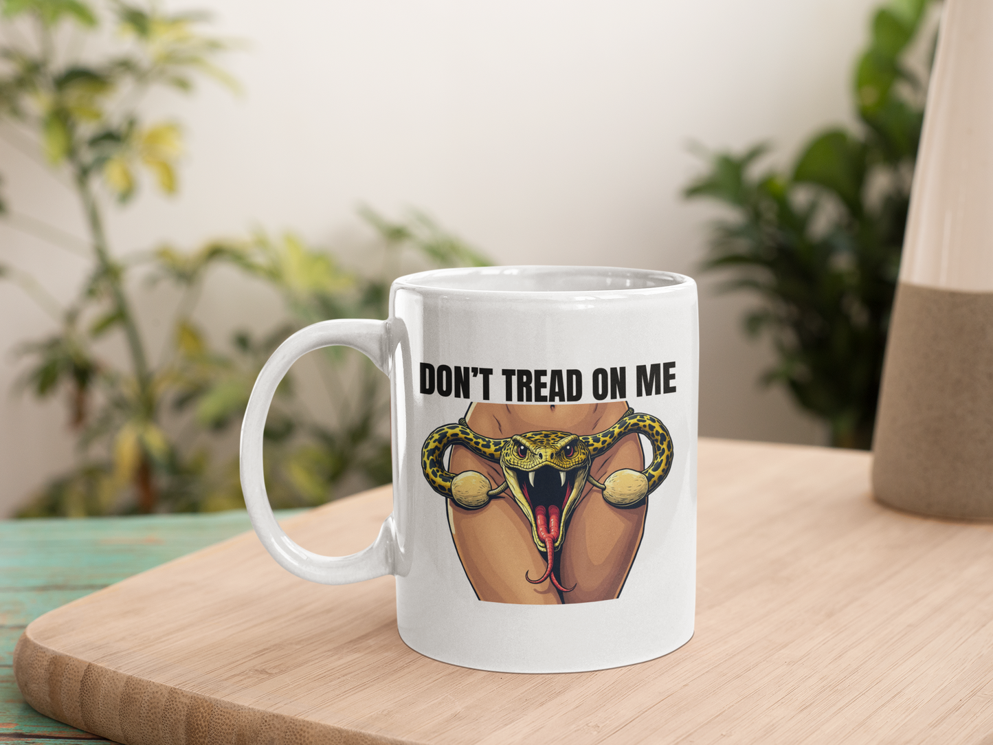 Don't tread on me (female) mug Coffee Time gift for dad Mocha My body my choice Roe v wade stocking stuffer Uterus