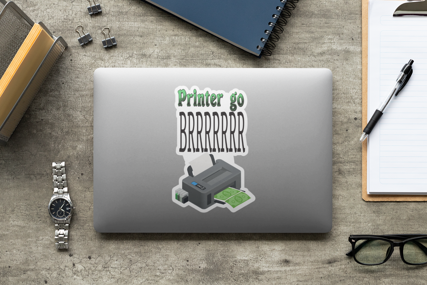 Printer go BRRRRRRRR sticker