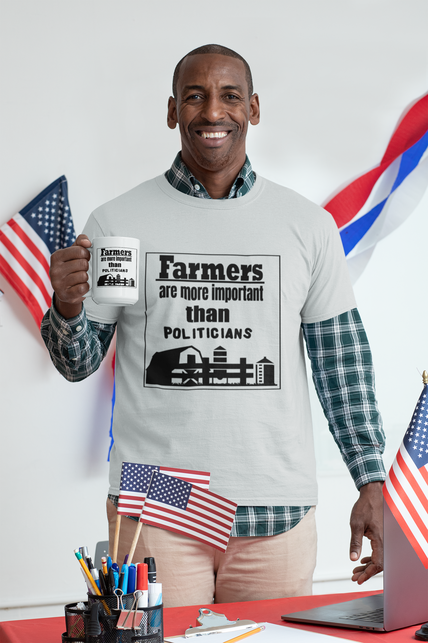 Farmers are more important than politicians unixex tshirt dads day gift gift for boyfriend gift for dad gift for grandpa gift for her gift for him gift for husband gift for mom gift for sister gift for wife gift idea moms gift mothers day gift school gift teacher gift Unique gift
