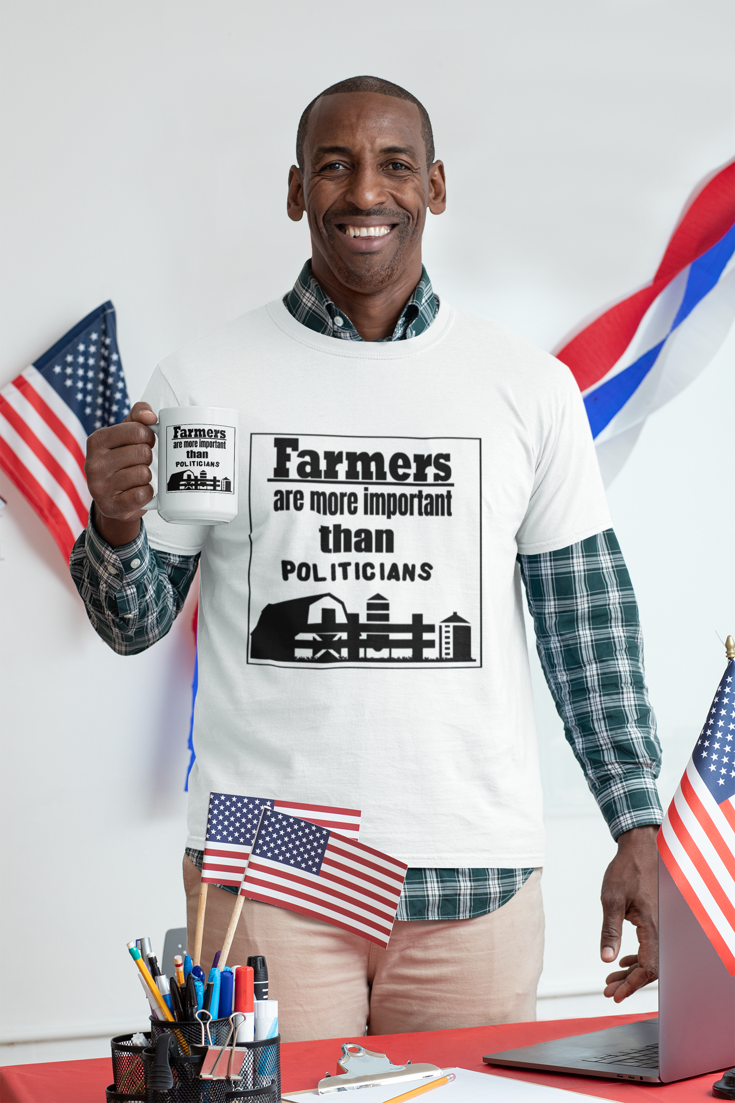 Farmers are more important than politicians unixex tshirt dads day gift gift for boyfriend gift for dad gift for grandpa gift for her gift for him gift for husband gift for mom gift for sister gift for wife gift idea moms gift mothers day gift school gift teacher gift Unique gift