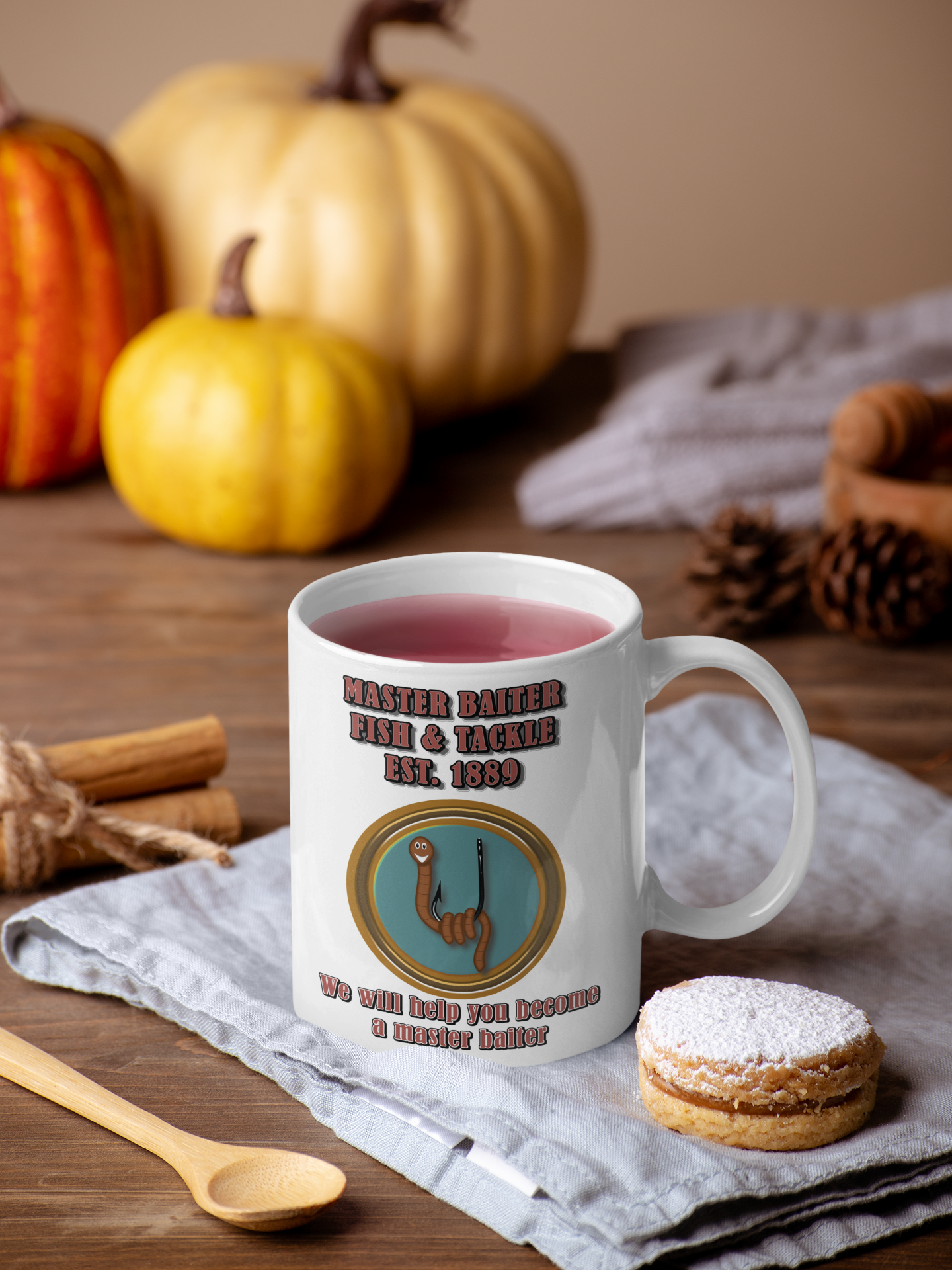 Master Baiter fishing and tackle - White glossy mug adult mug birthday gift boyfriend gift Christmas gift co-worker gift coffee mug computer mug coworker gift dads day gift dishwasher safe mug fiance gift funny coffee mug funny mug gift for boyfriend gift for dad gift for grandpa gift for her gift for him gift for husband gift for mom gift for sister gift for wife gift idea girlfriend gift Husband Gift meme mug moms gift mothers day gift mug Unique gift wife gift