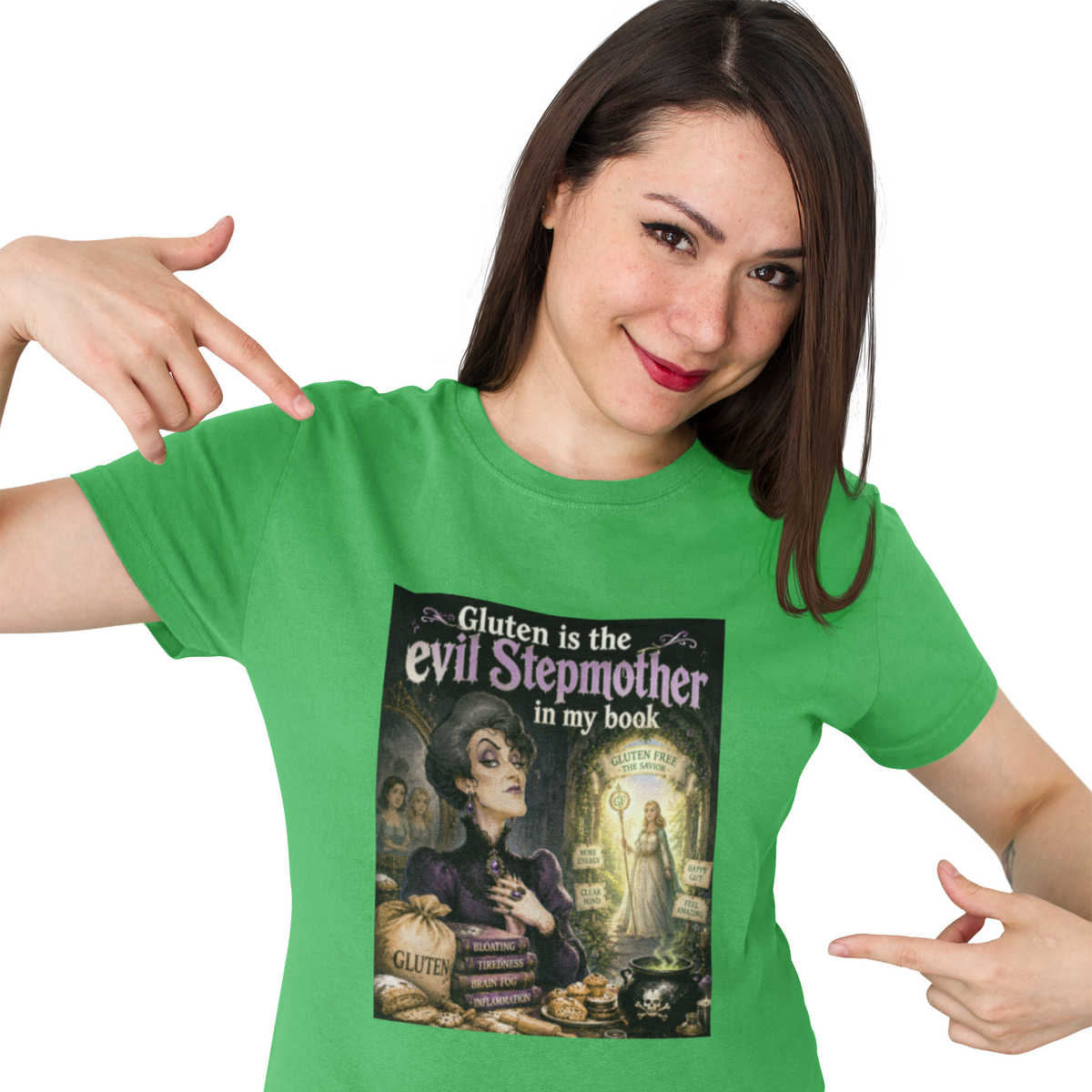 Gluten is the evil stepmother in my book unisex T-Shirt Christmas gift funny shirt gift for dad gift for mom T-Shirt Unique gift