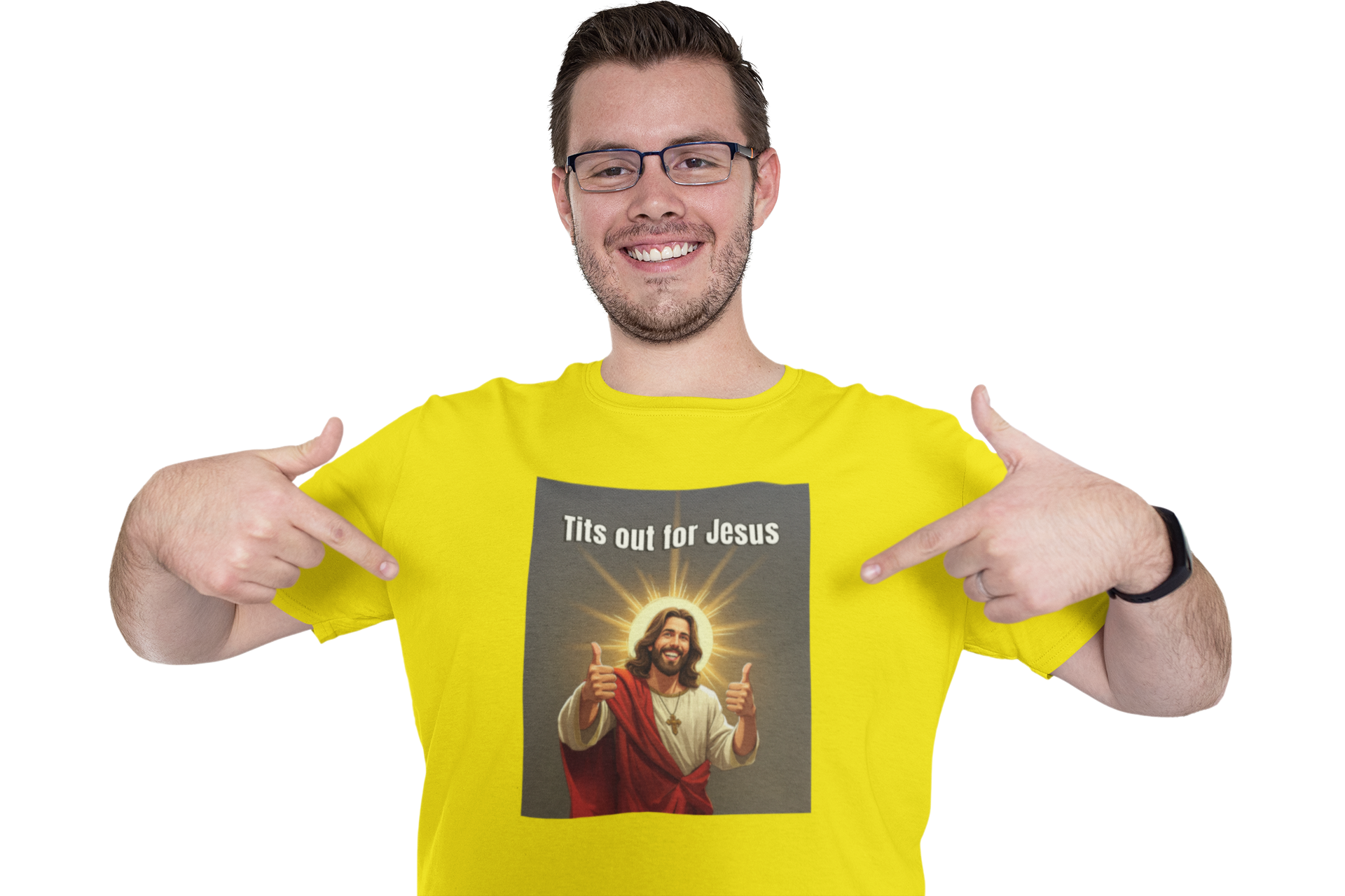 Tits out for Jesus v2 unisex T-Shirt Christmas gift Fathers Day Shirt funny shirt gift for dad gift for grandpa gift for mom gift for wife Offensive raunchy T-Shirt Unique gift