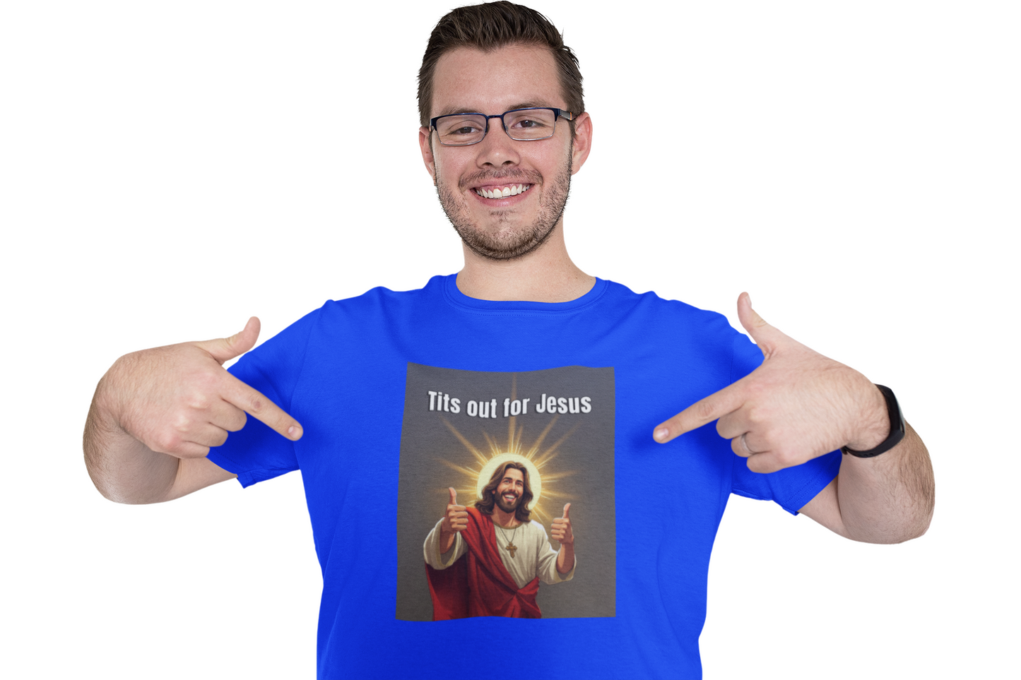 Tits out for Jesus v2 unisex T-Shirt Christmas gift Fathers Day Shirt funny shirt gift for dad gift for grandpa gift for mom gift for wife Offensive raunchy T-Shirt Unique gift