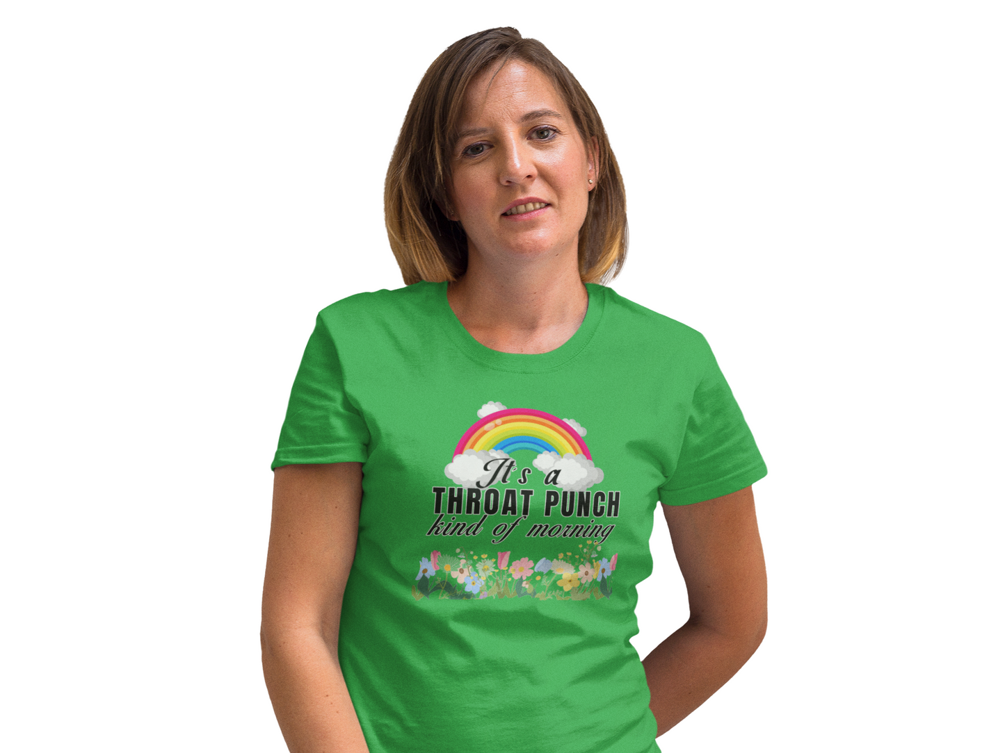 It's a throat punch kind of morning unisex T-Shirt All Christmas gift funny shirt gift for grandpa gift for mom gift for wife raunchy T-Shirt Unique gift