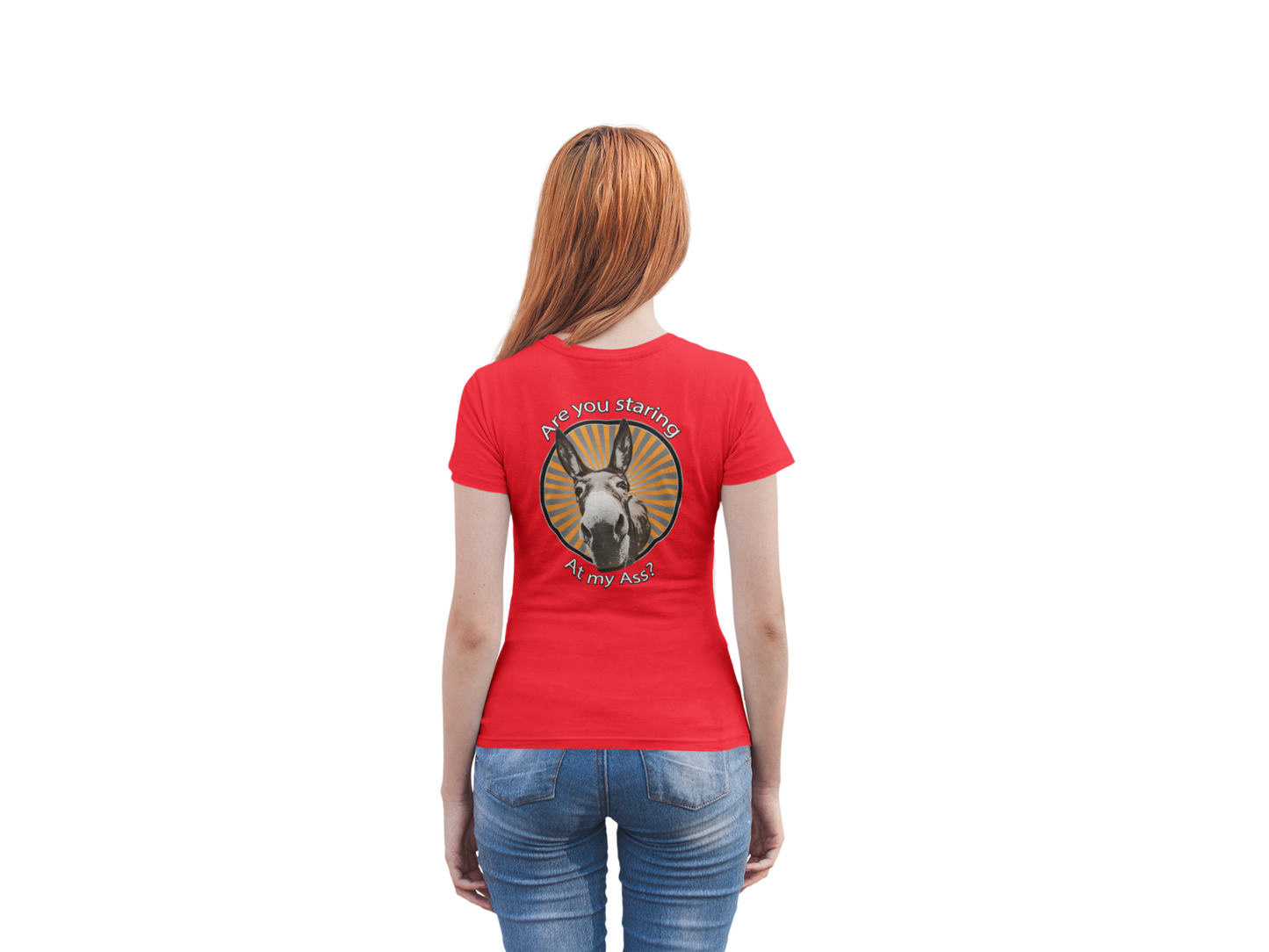 Are you staring at my ass? Unisex T-Shirt All ass christmas Christmas gift cute ass dads day gift donkey FB gift for dad gift for grandpa gift for her gift for him gift for mom gift for sister gift for wife little donkey moms gift Unique gift