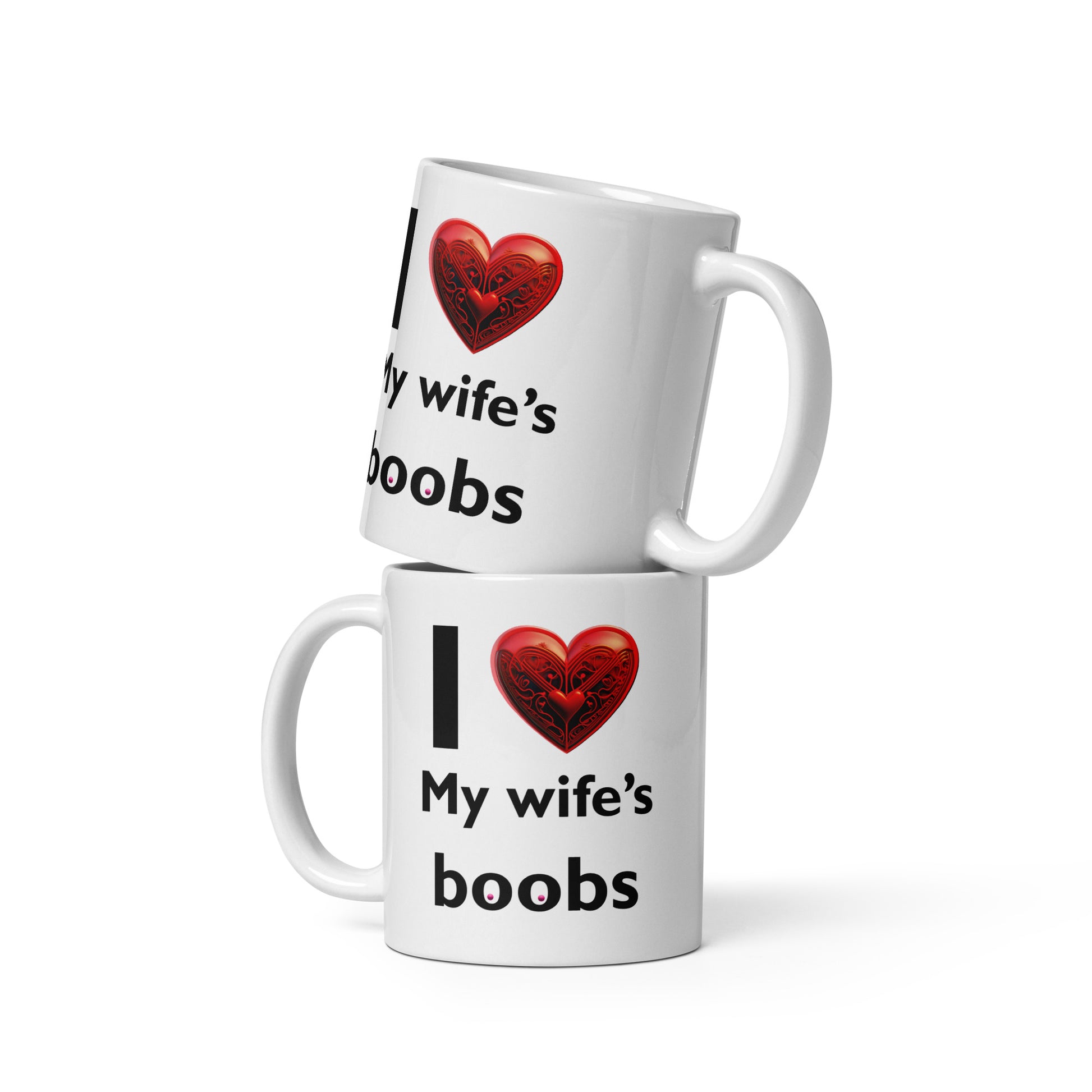 I love my wife's boobs - White glossy mug adult mug All birthday gift boss gift Christmas gift co-worker gift coffee mug coworker gift custom mug dads day gift dishwasher safe mug FB fiance gift funny coffee mug funny mug gift for dad gift for grandpa gift for her gift for him gift for husband gift for mom gift for wife gift idea mug Unique gift