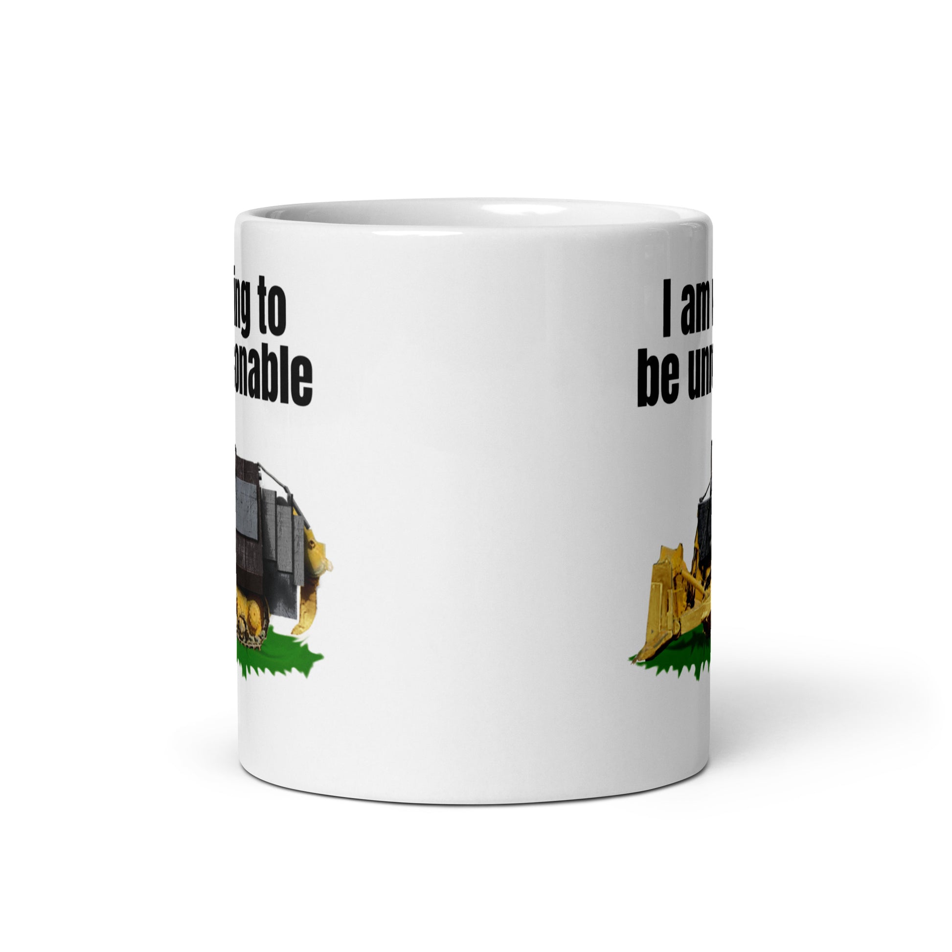 I am willing to be unreasonable - White glossy mug 1776 American Revolution Caffeine Coffee Addiction Coffee Beans Coffee Break Coffee Humor Coffee is Life Coffee Lover Coffee Snob Coffee Time dont tread on me Espresso freedom freedumb Java kill dozer killdozer Latte liberal tears libertarian liberty liberty snake Mocha Morning voluntary voluntaryism