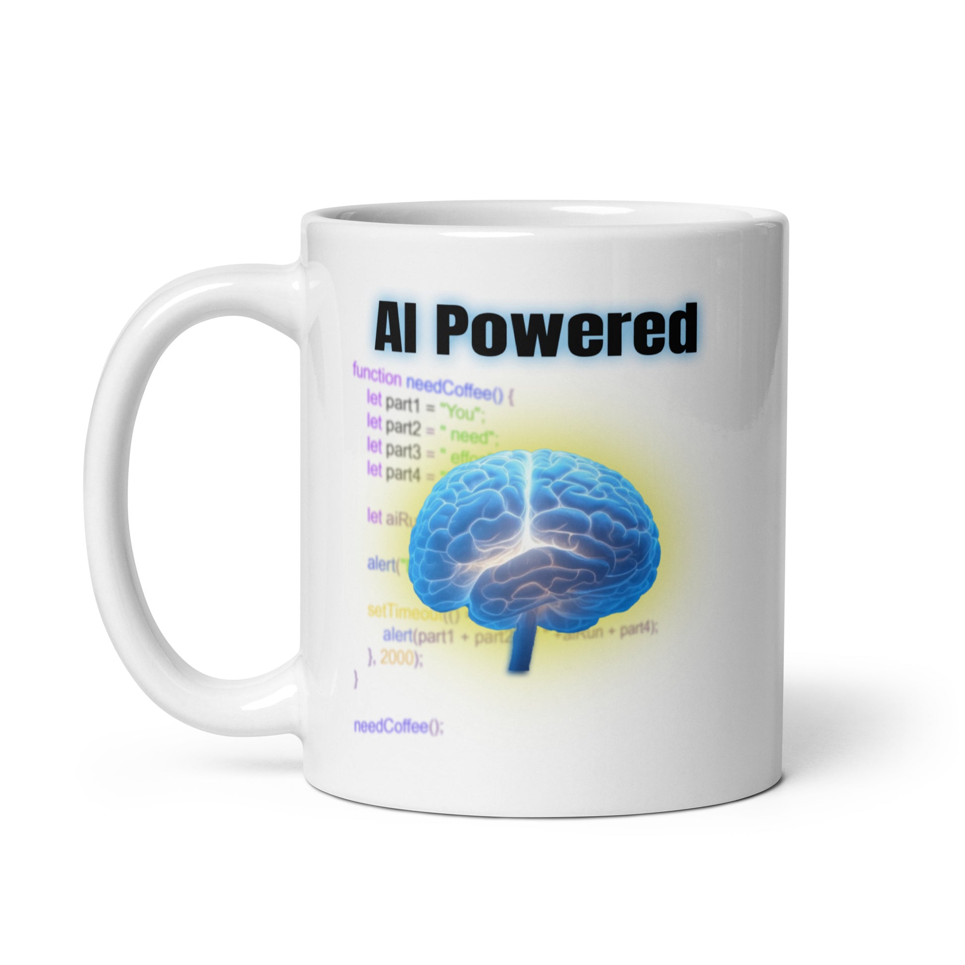 A.I. Powered mug AI All Artificial Ingelligence BlueSky Coffee Time dad dad jokes dads day dads day gift fathers day FB Funny Sarcastic Mug gift for dad Mocha stocking stuffer