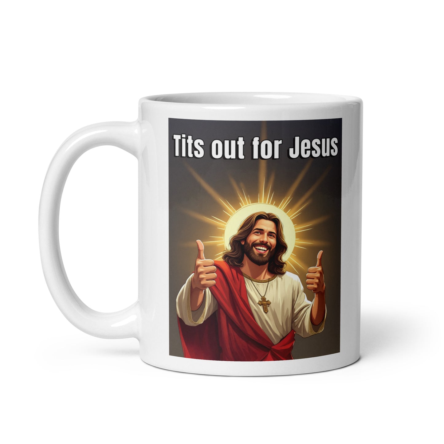 Tits out for Jesus mug 2 All Caffeine catholic Christian gift Christmas gift Coffee Time FB gift for mom gift for wife Java jesus jesus meme Mocha religion religious gift stocking stuffer