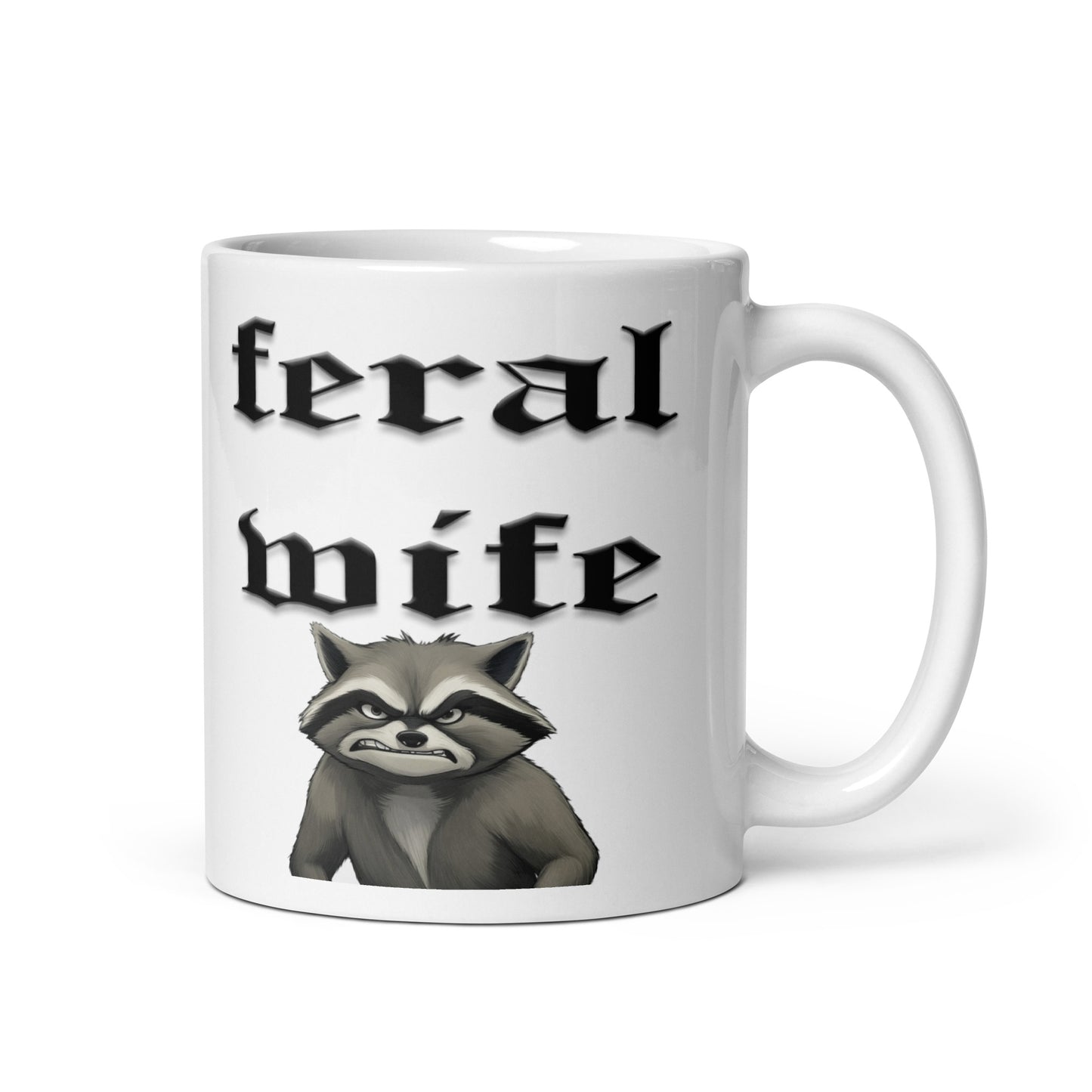 Feral Wife mug All Coffee Time FB Feral Wife funny mothers day Funny Sarcastic Mug gift for mom gift for wife Mocha mothers day mothers day gift mothers day mug stocking stuffer